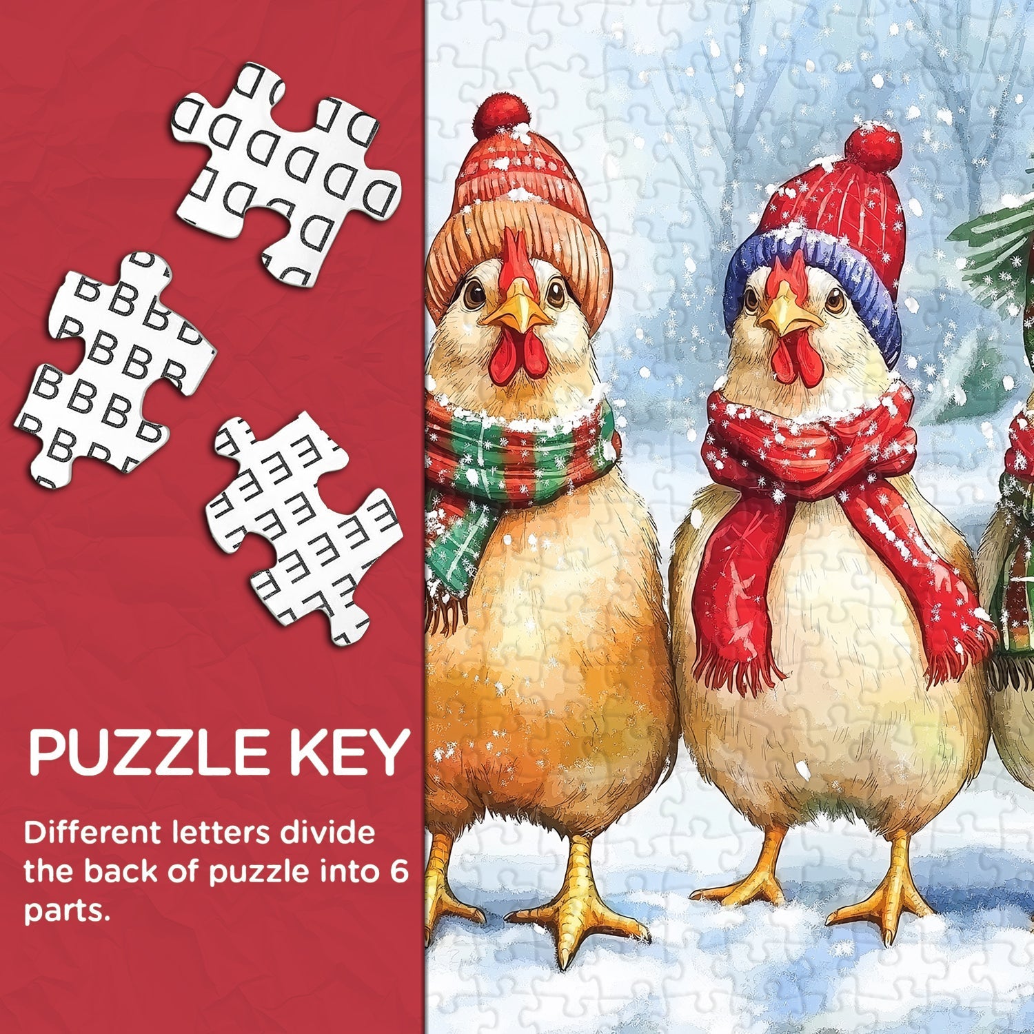 Winter Hat Chicks Jigsaw Puzzles 1000 Pieces