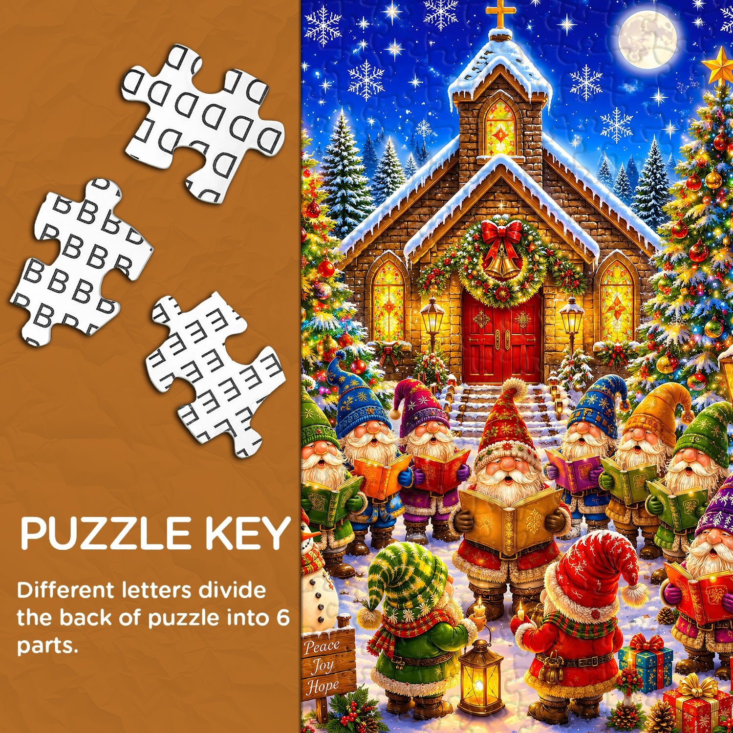Christmas Gnome Village Jigsaw Puzzle 1000 Pieces
