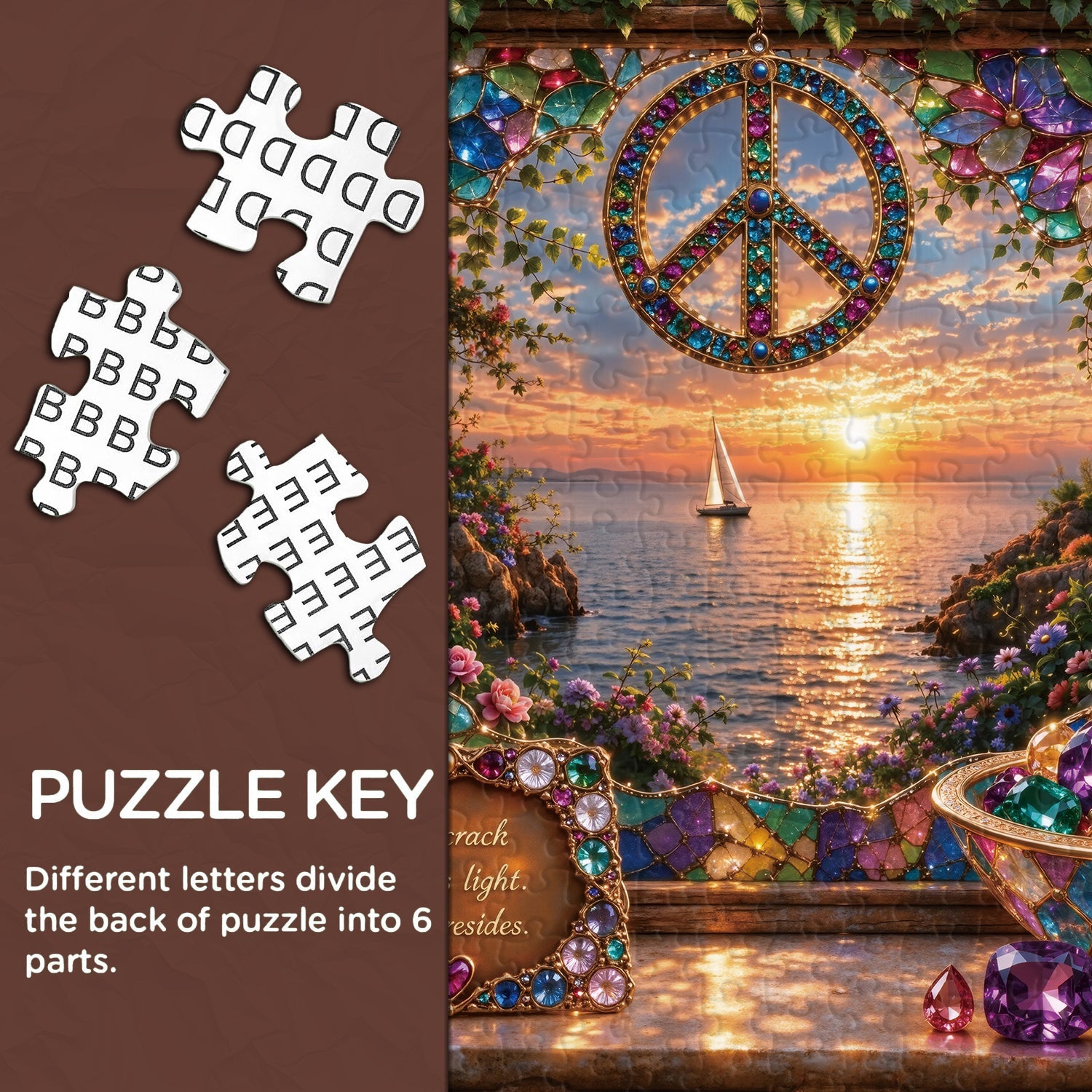 Glass Peace Jigsaw Puzzle 1000 Pieces