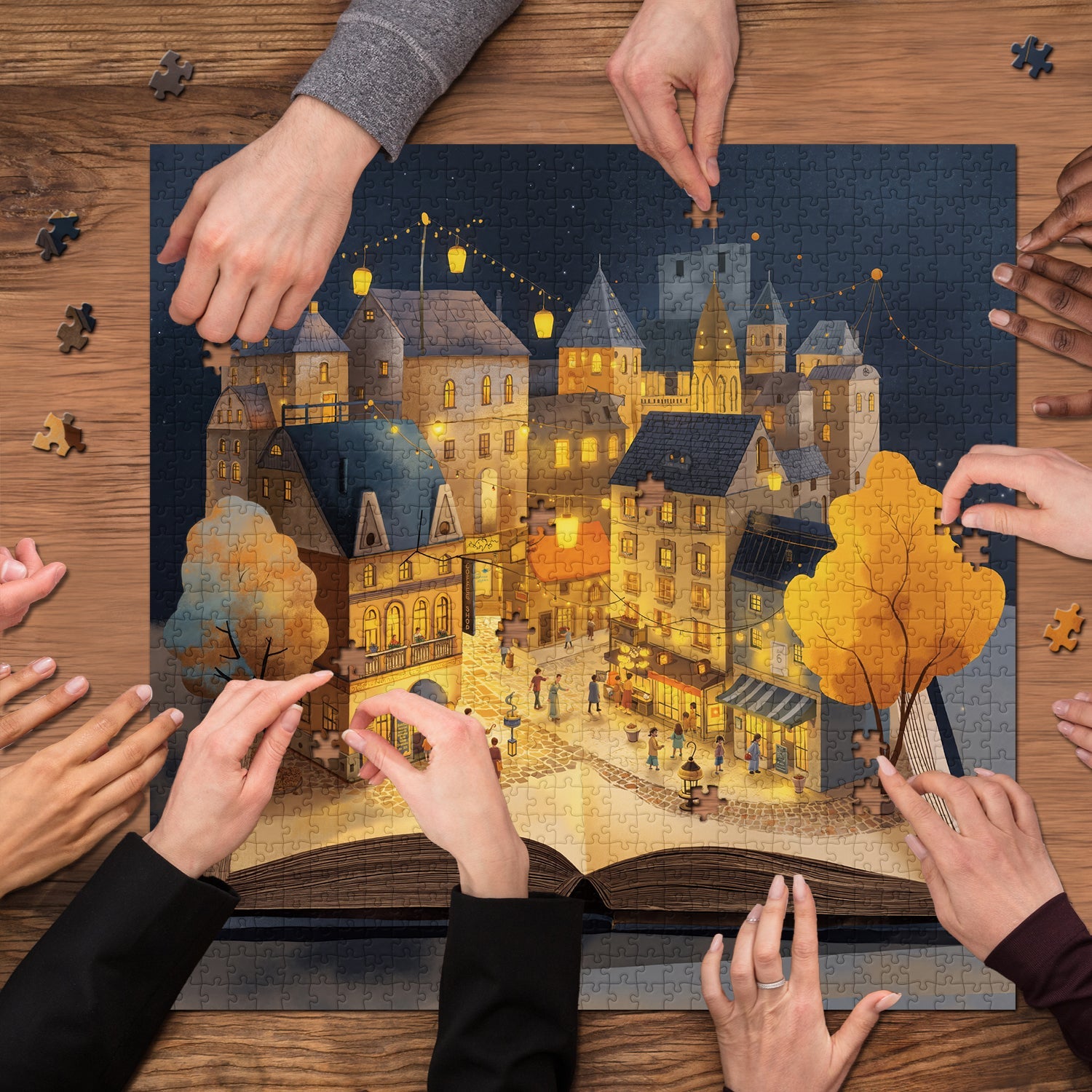 Page Town Jigsaw Puzzle 1000 Pieces
