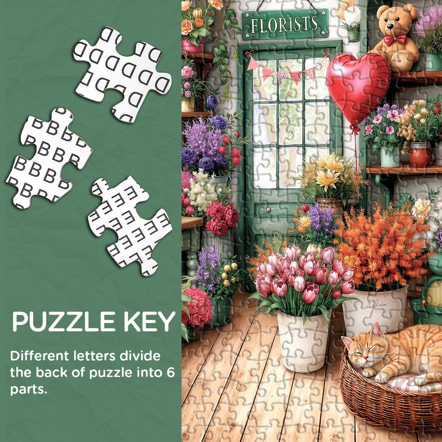Purr and Petal Jigsaw Puzzle 1000 Pieces