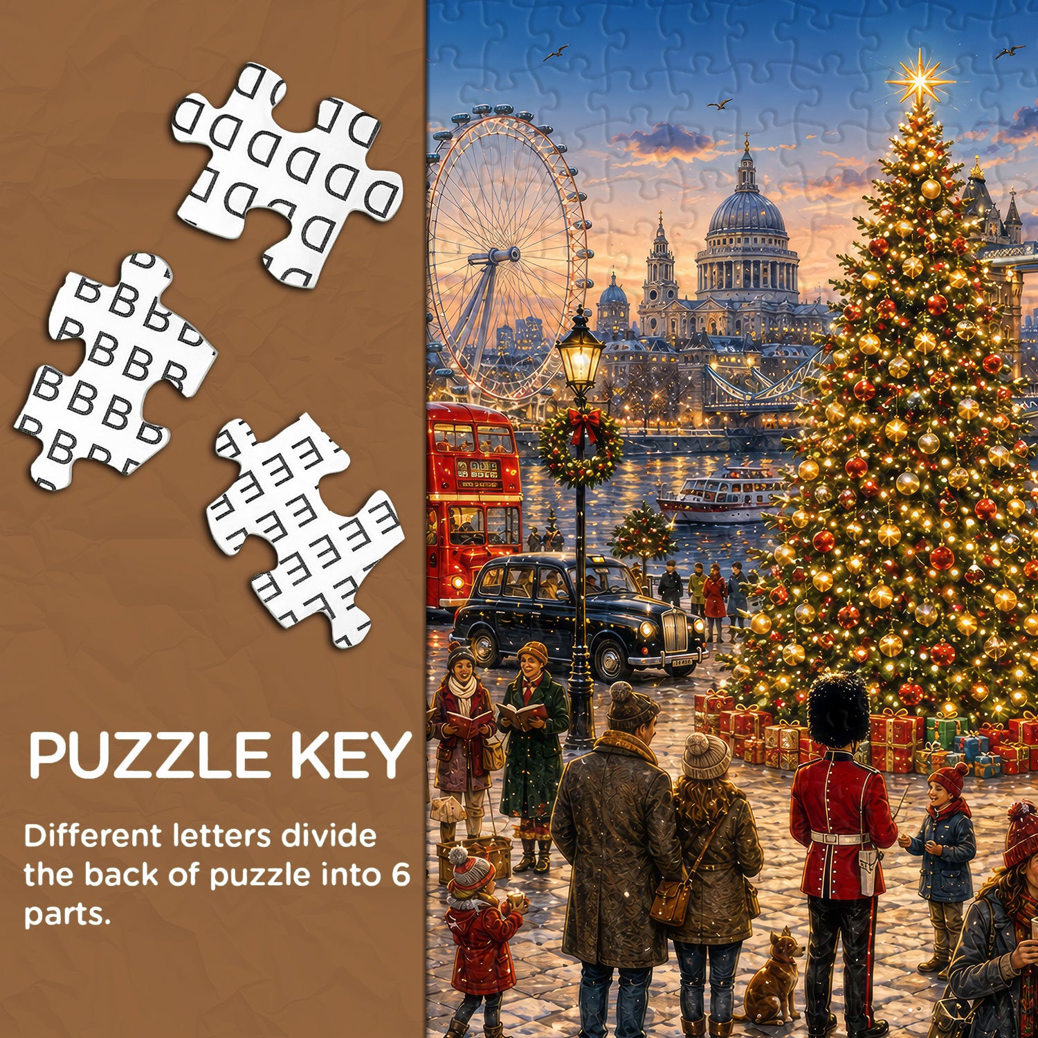 Christmas in London Jigsaw Puzzle 1000 Pieces
