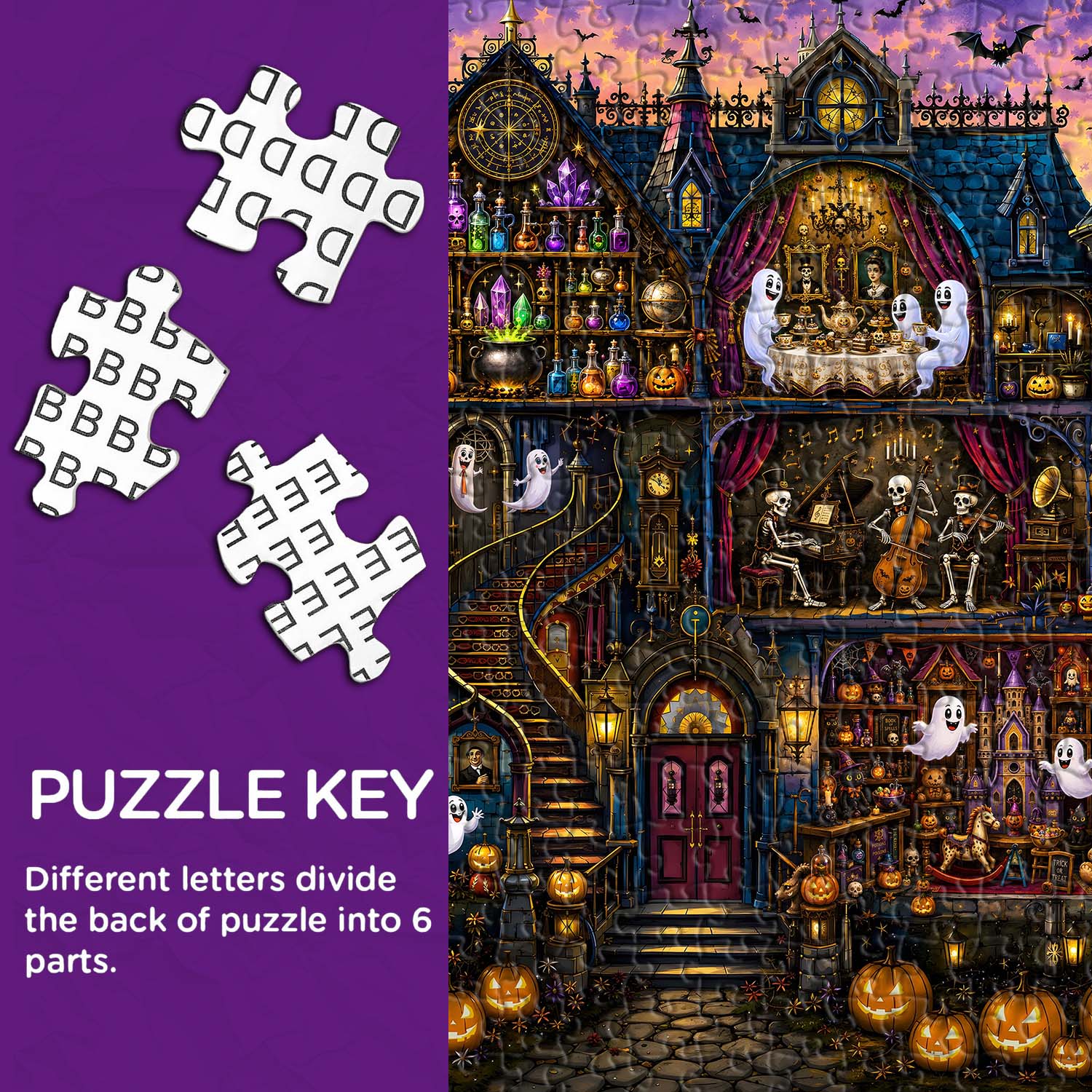 Halloween Carnival Mansion Jigsaw Puzzle 1000 Pieces