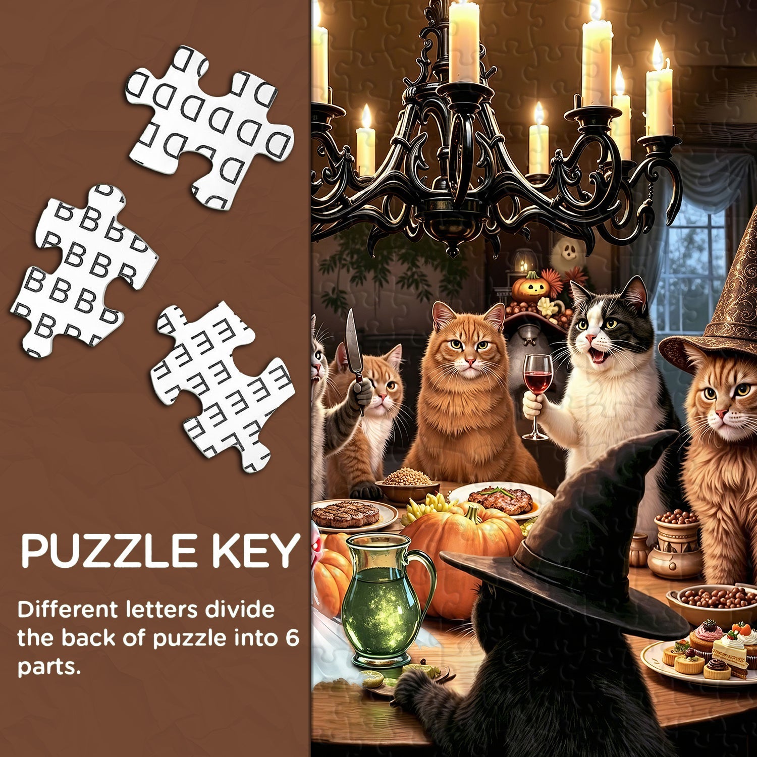 Halloween Feline Supper Jigsaw Puzzle 1000 Piece