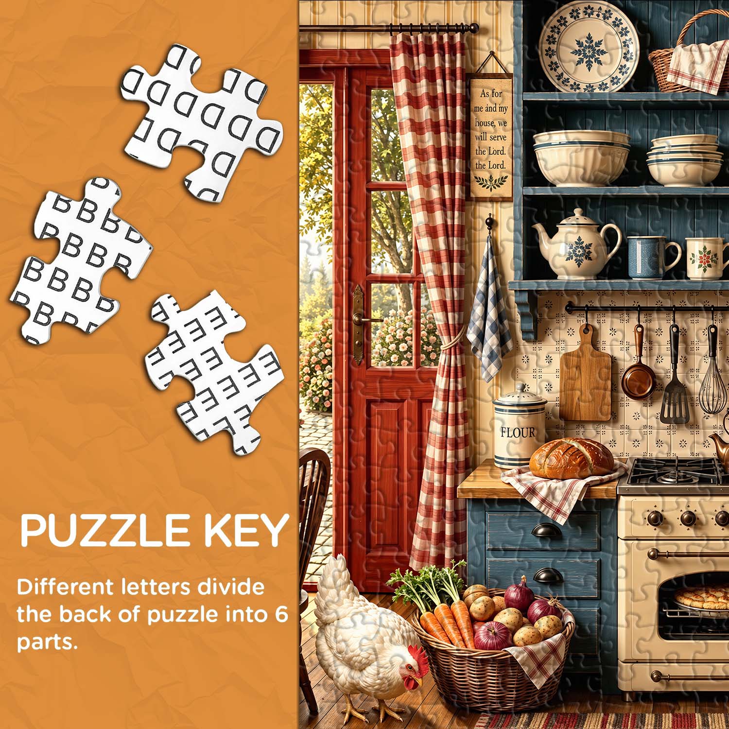 Country Cottage Kitchen Jigsaw Puzzle 1000 Piece