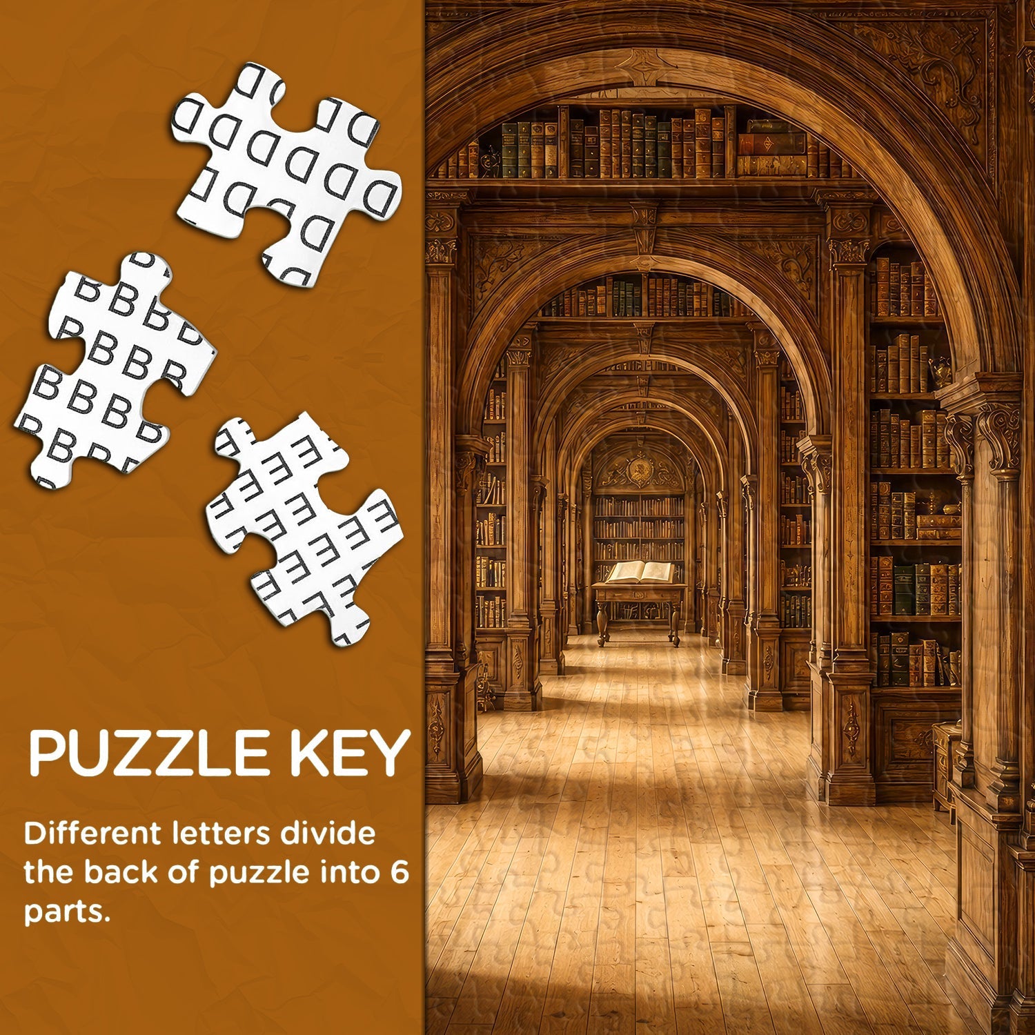 Endless Literary Halls Jigsaw Puzzle 1000 Piece