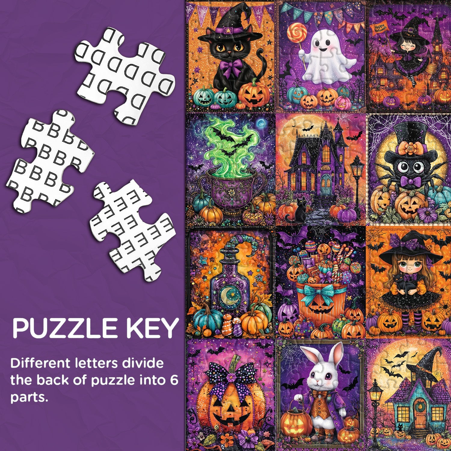 Halloween Cute Art Collection Jigsaw Puzzle 1000 Pieces