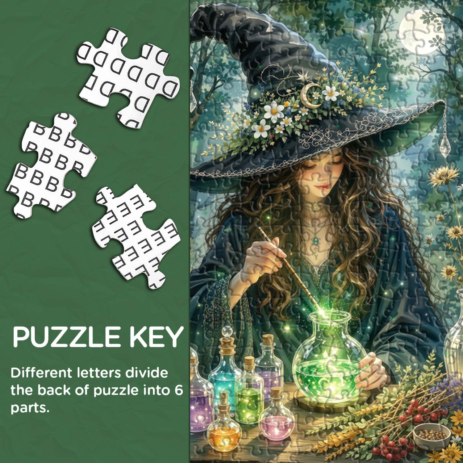 Spirit Moon Witch Jigsaw Puzzle 1000 Piece