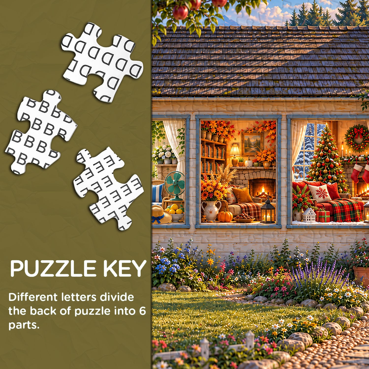 A Year of Cozy Moments Jigsaw Puzzle 1000 Piece