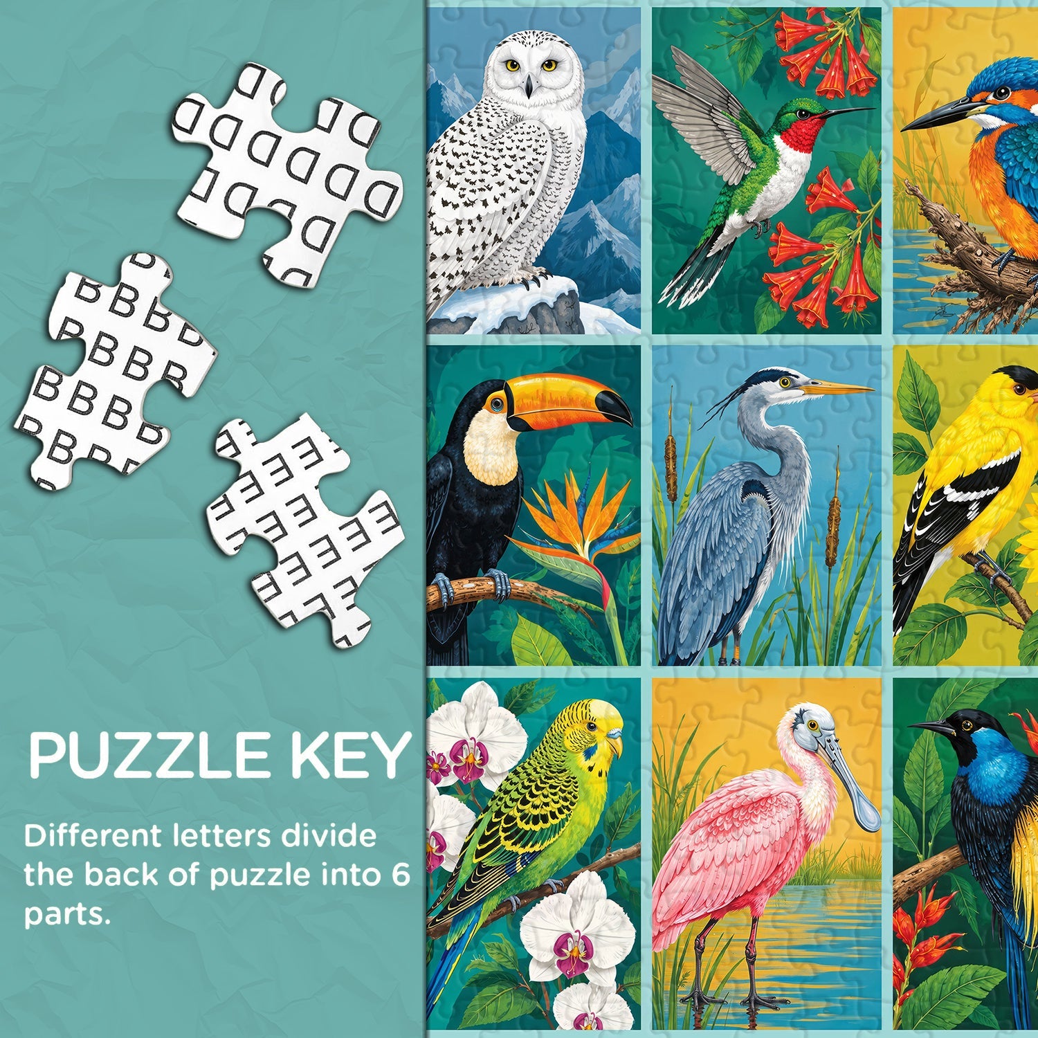 Bird Gallery Jigsaw Puzzle 1000 Piece