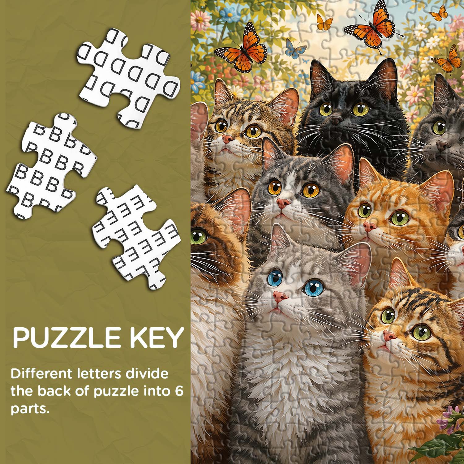 Kitty Group Shot Jigsaw Puzzle 1000 Piece
