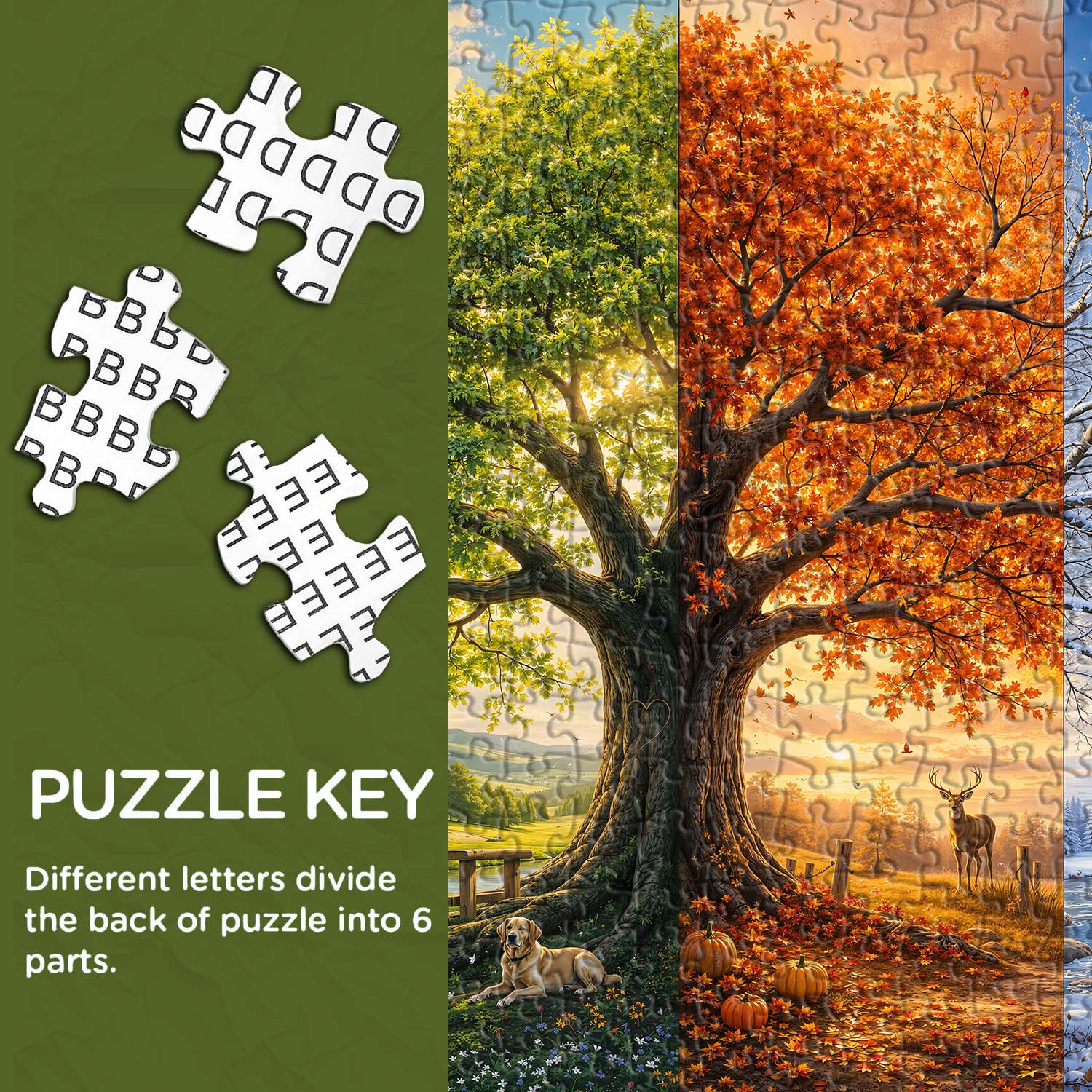 Four-Season Tree Jigsaw Puzzle 1000 Piece