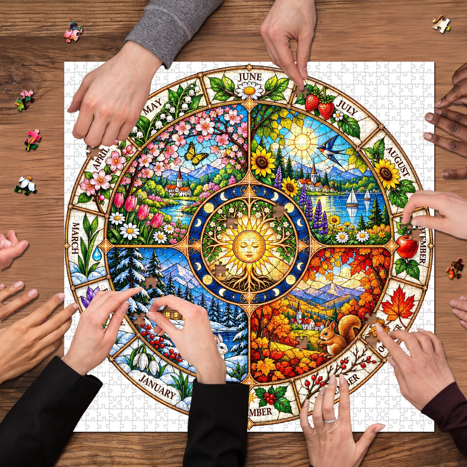The Wheel of Life Jigsaw Puzzle 1000 Pieces