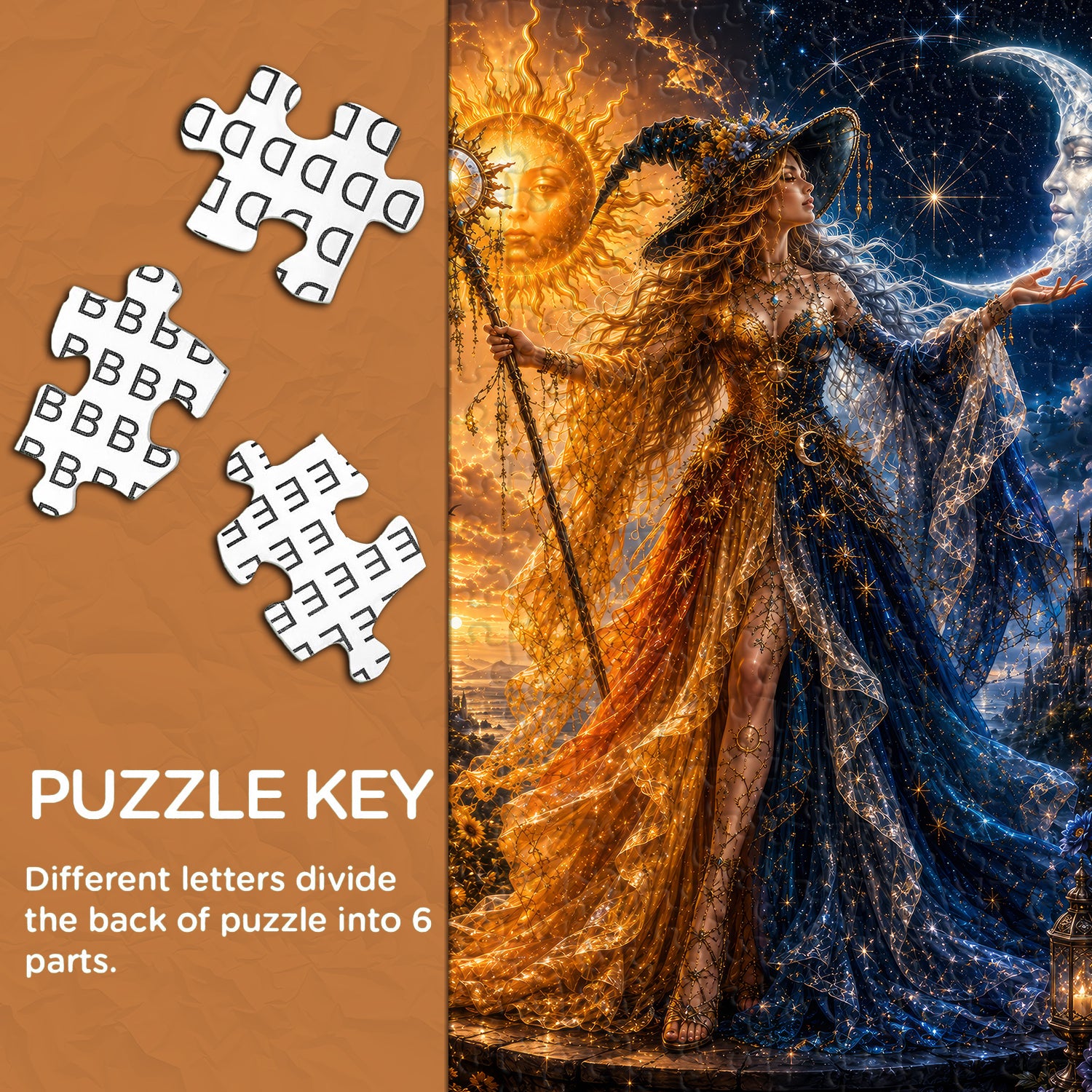 Sun & Moon Witch Jigsaw Puzzle 1000 Pieces