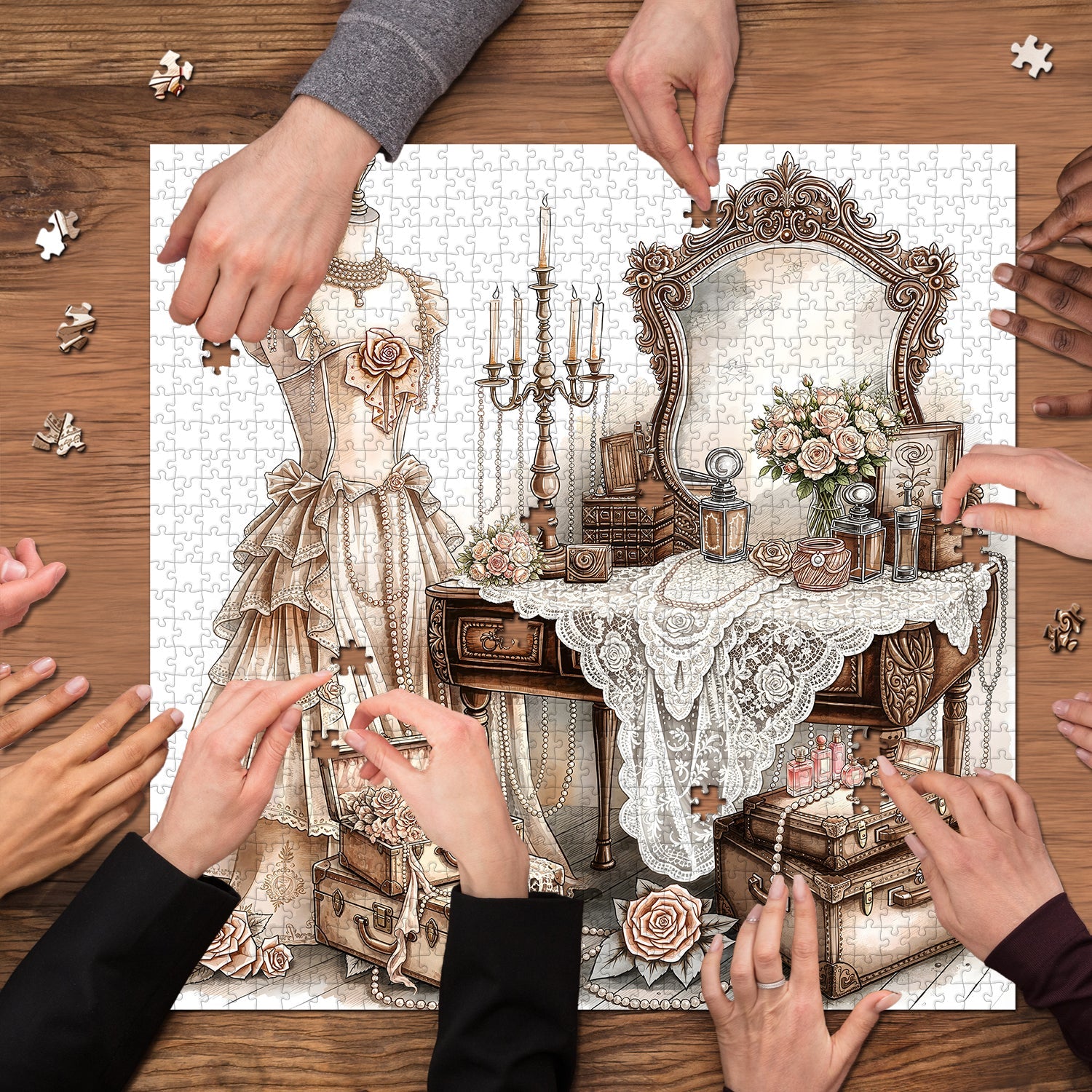 Elegant Old Reverie Jigsaw Puzzle 1000 Piece