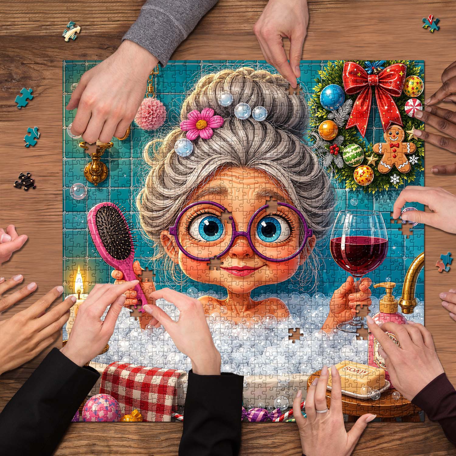 Cozy Bath Time Jigsaw Puzzle 1000 Piece