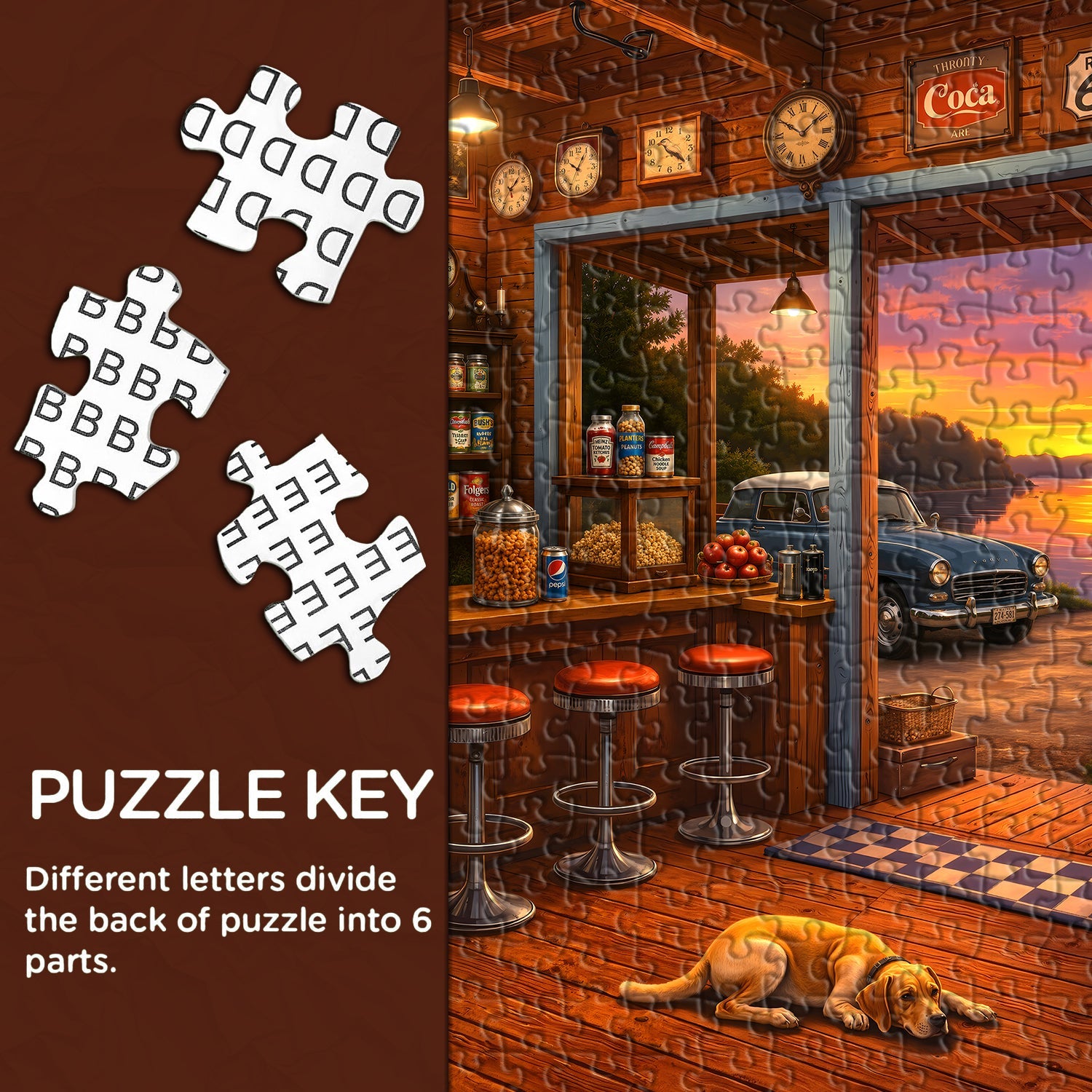 Vintage Lakeside Shop Jigsaw Puzzle 1000 Piece
