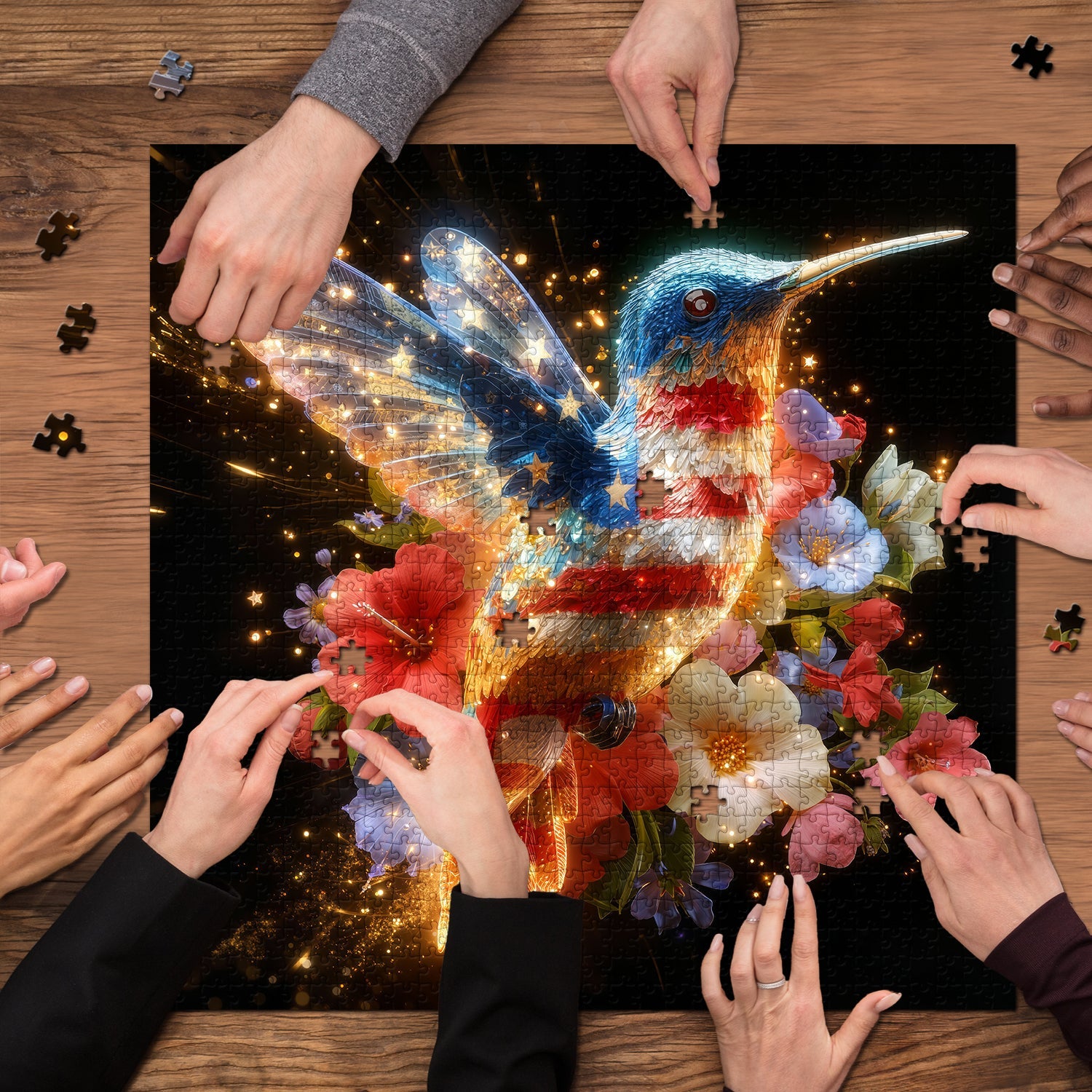 Freedom Hummingbird Jigsaw Puzzle 1000 Pieces