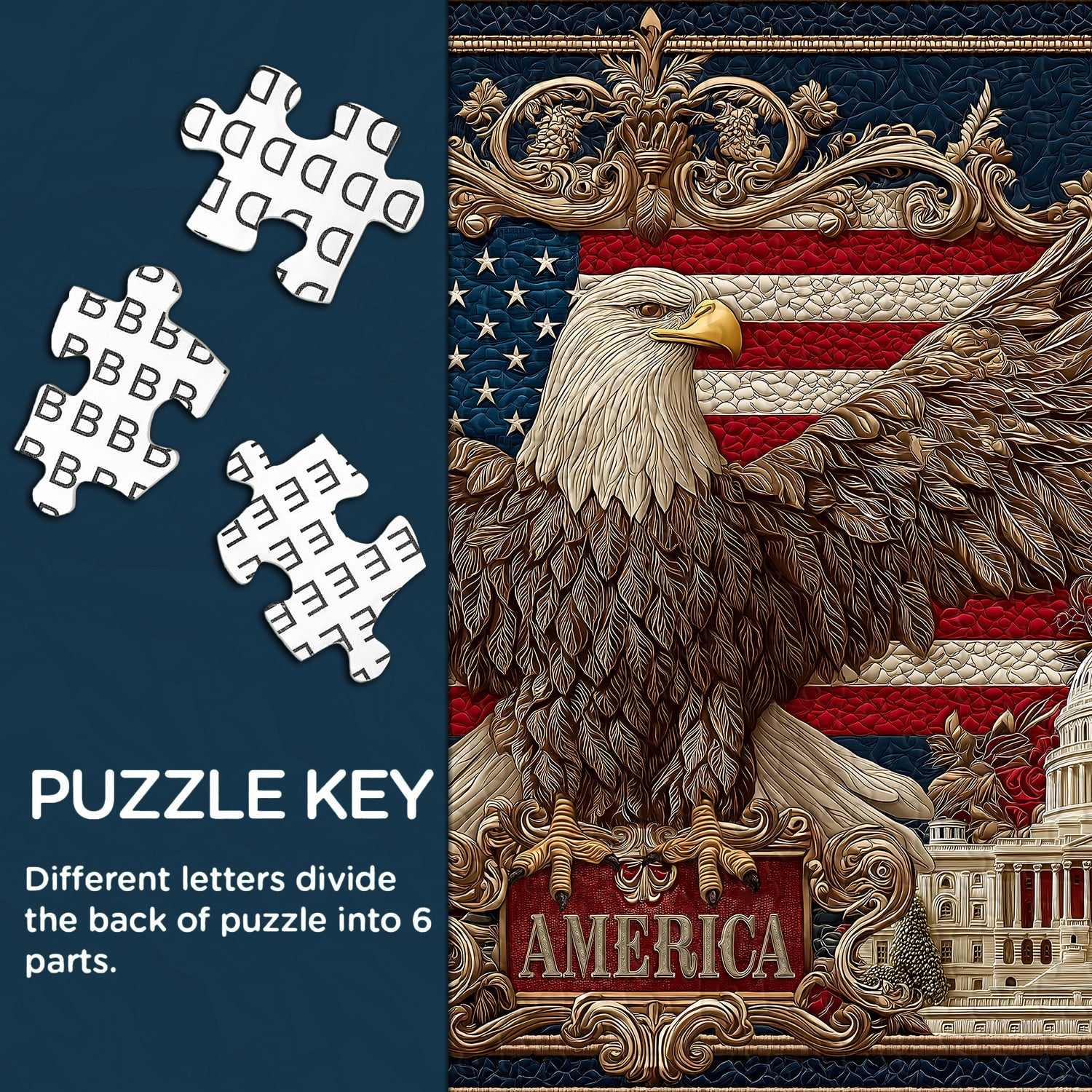 American Eagle Glory Jigsaw Puzzle 1000 Pieces