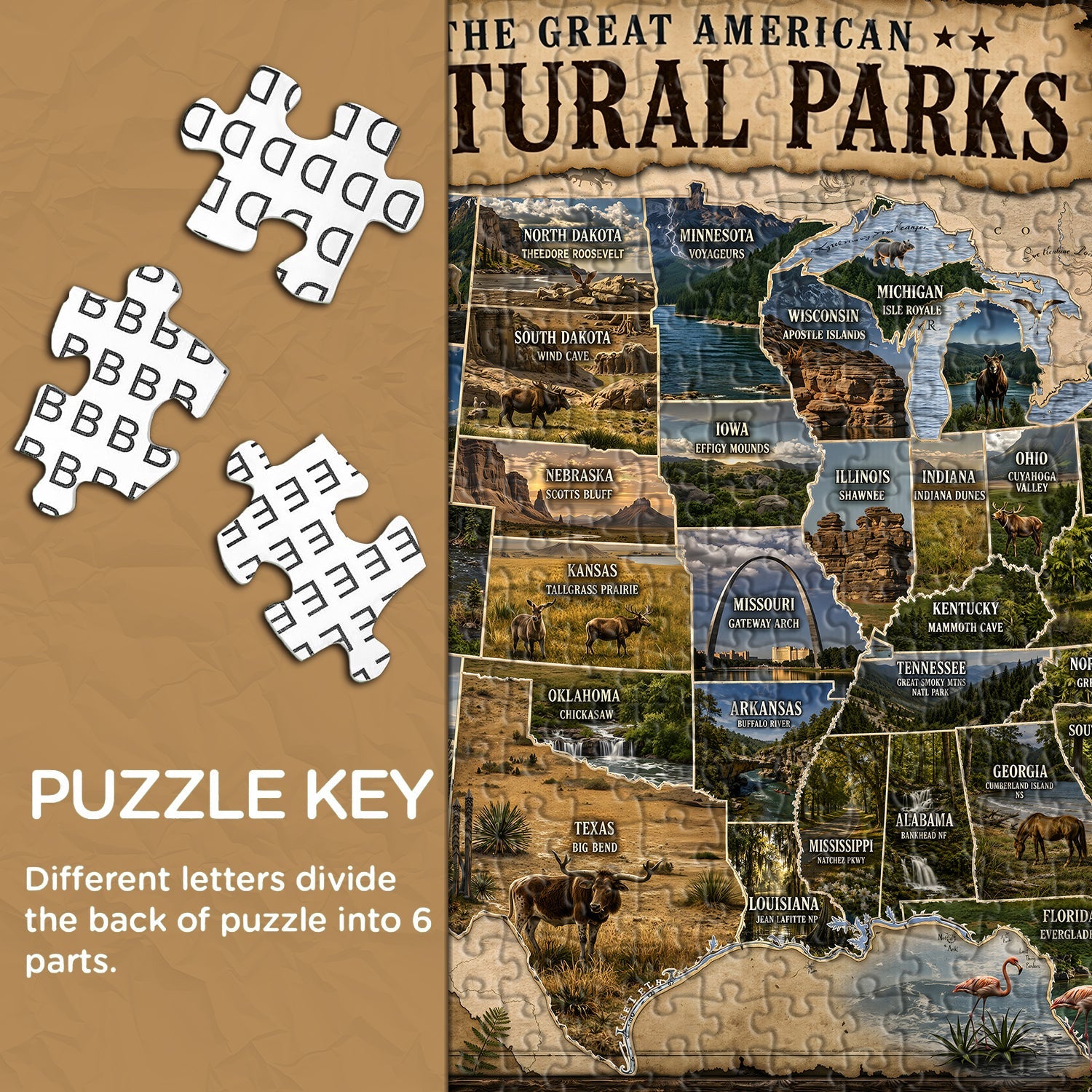 American Parks Jigsaw Puzzle 1000 Piece