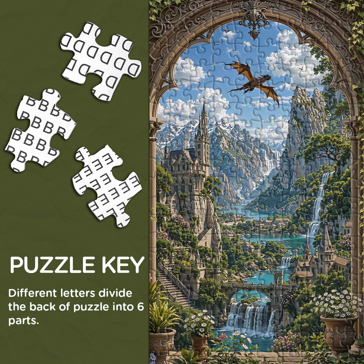 Dragon's Vale Jigsaw Puzzle 1000 Pieces