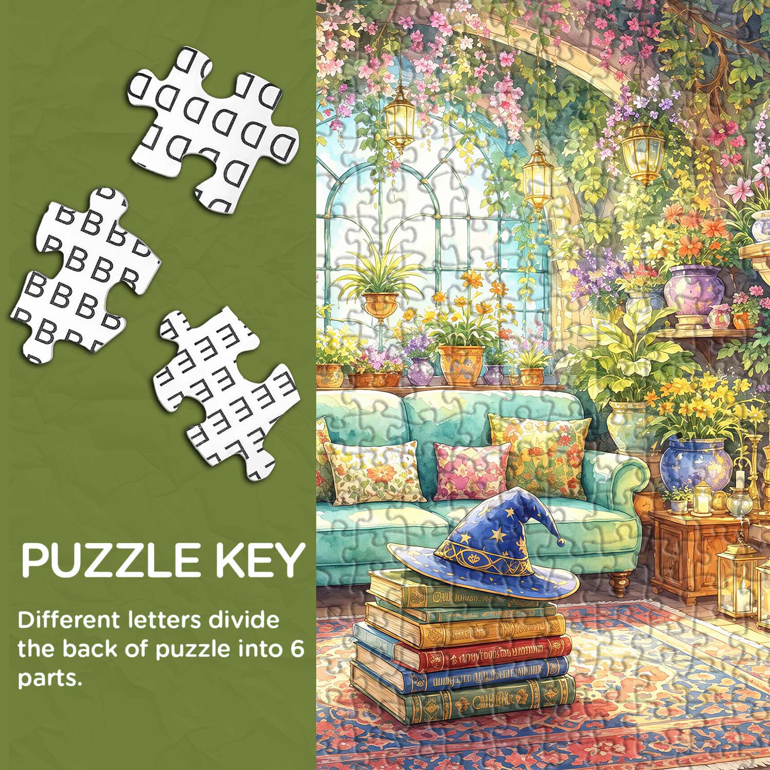 Blaze Blooms Hat Jigsaw Puzzle 1000 Piece