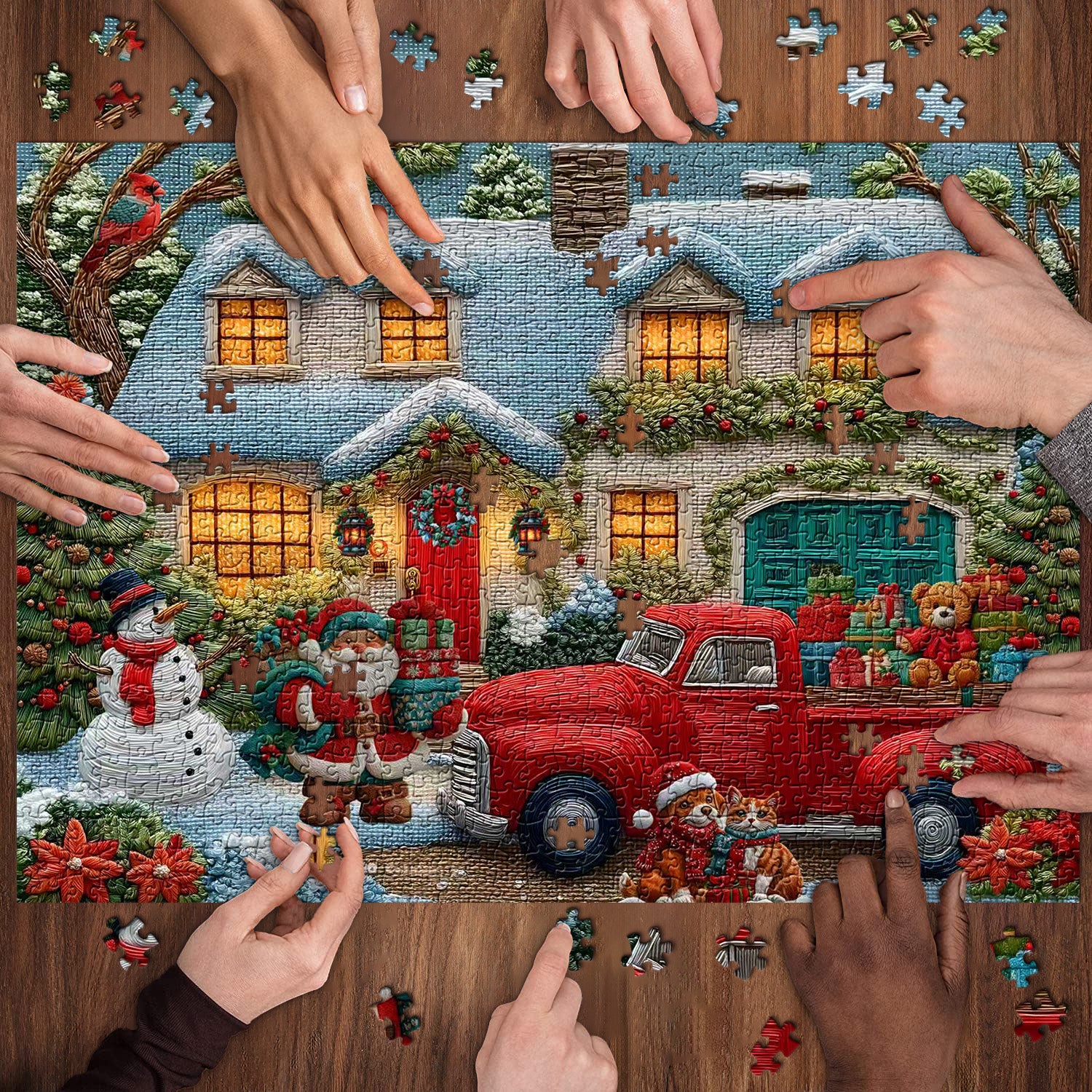 Snowy Cozy Home Jigsaw Puzzles 1000 Pieces
