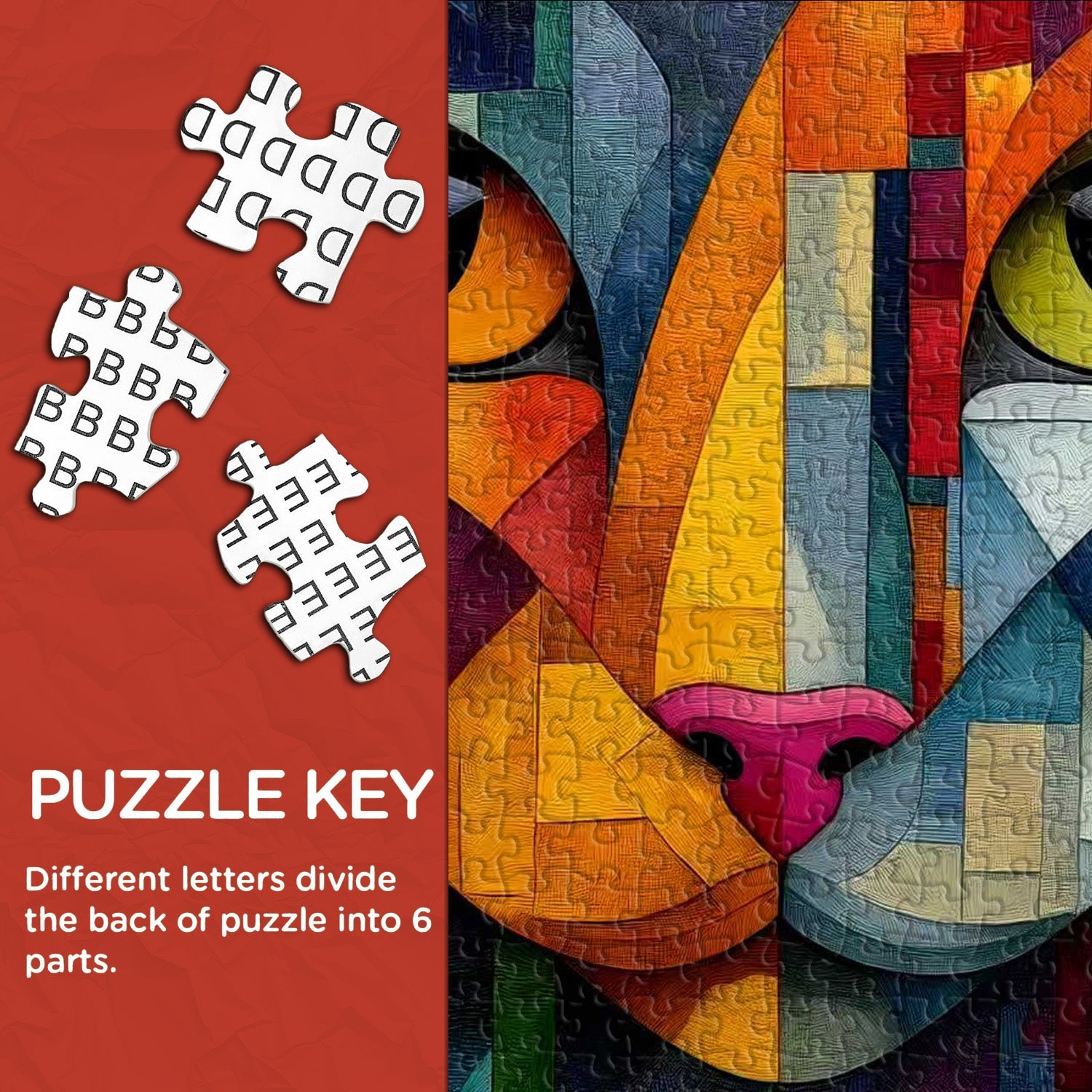 Geometric Kitty Jigsaw Puzzle 1000 Pieces