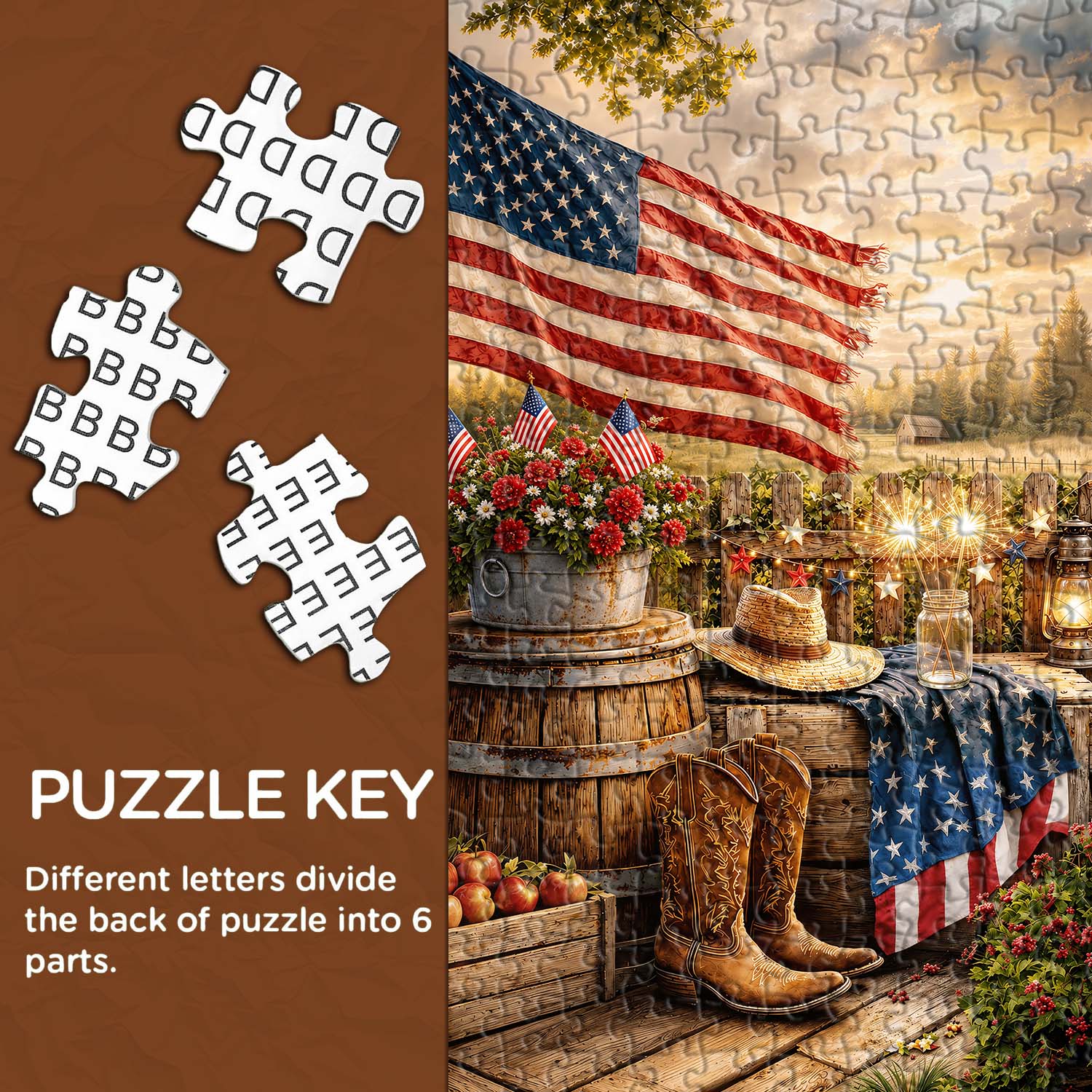 Americana Sunset Jigsaw Puzzle 1000 Piece