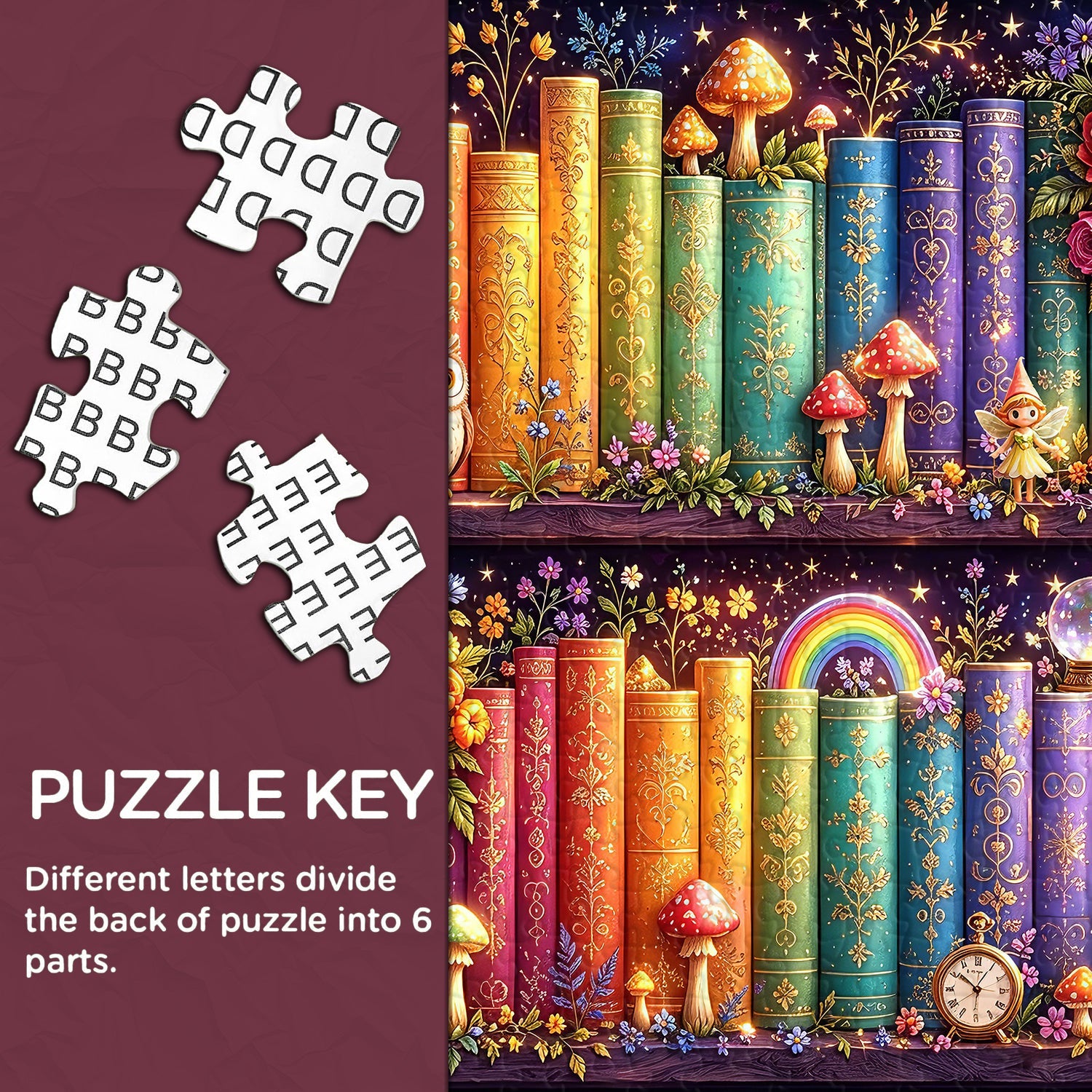 Whimsy Scribe Shelf Jigsaw Puzzle 1000 Piece