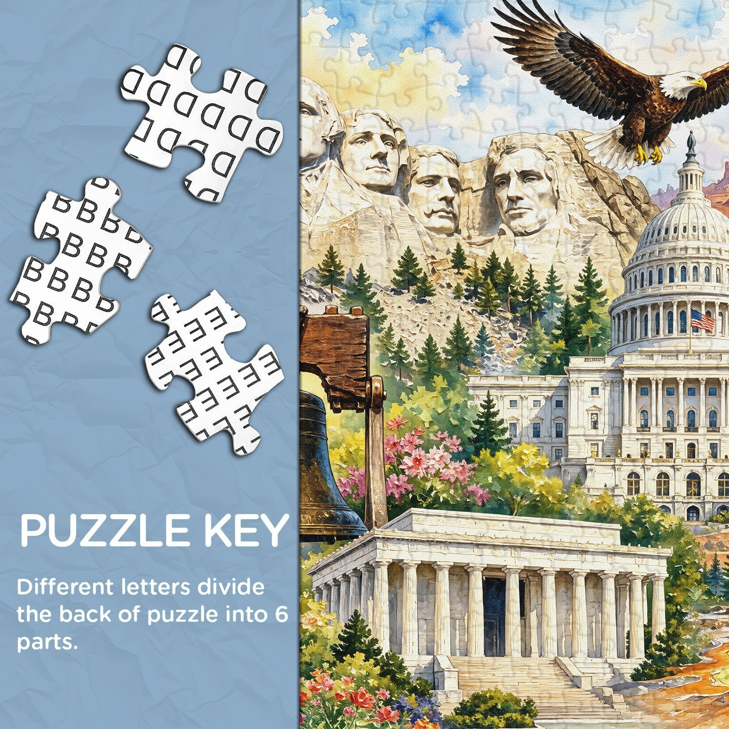 American Landmarks Journey Jigsaw Puzzle 1000 Pieces