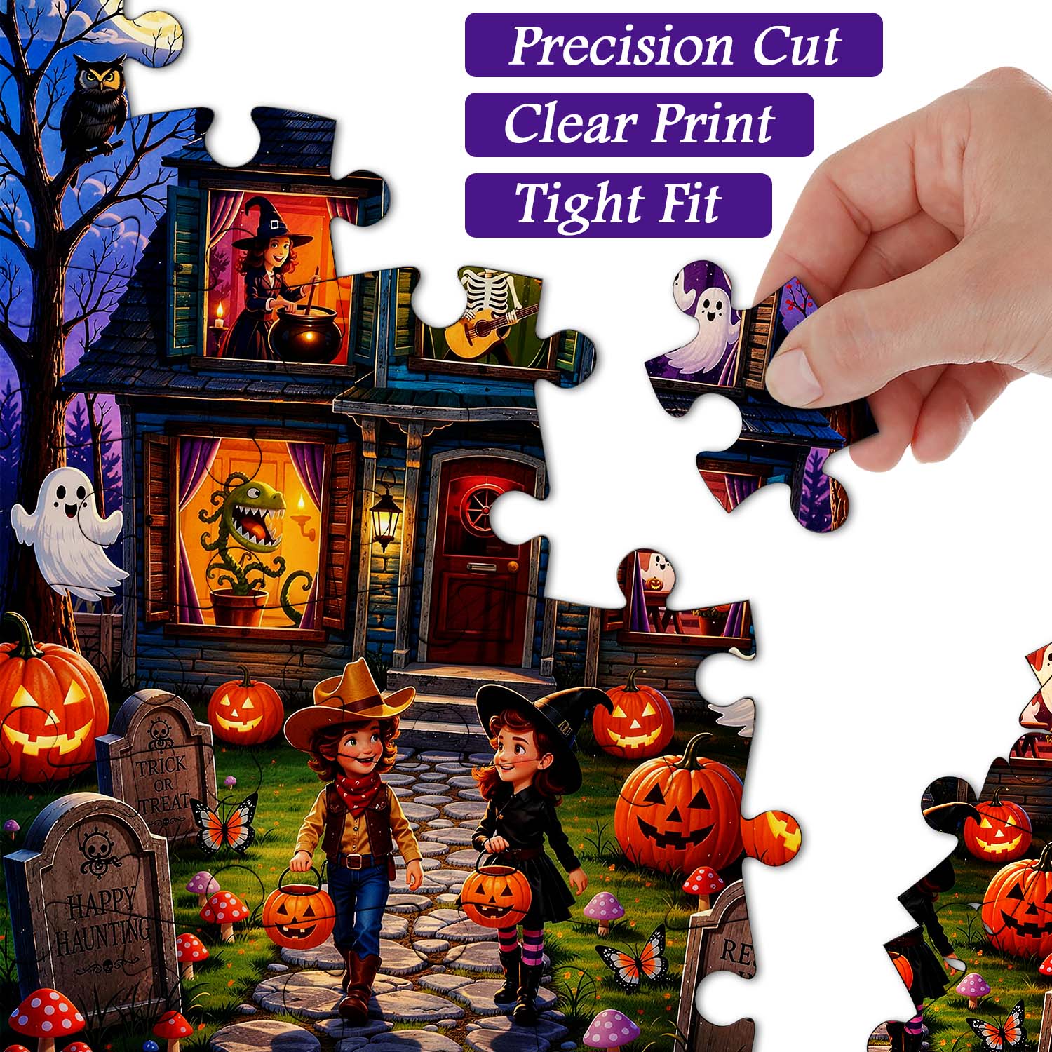 Moonlit Haunted House Jigsaw Puzzle 1000 Piece