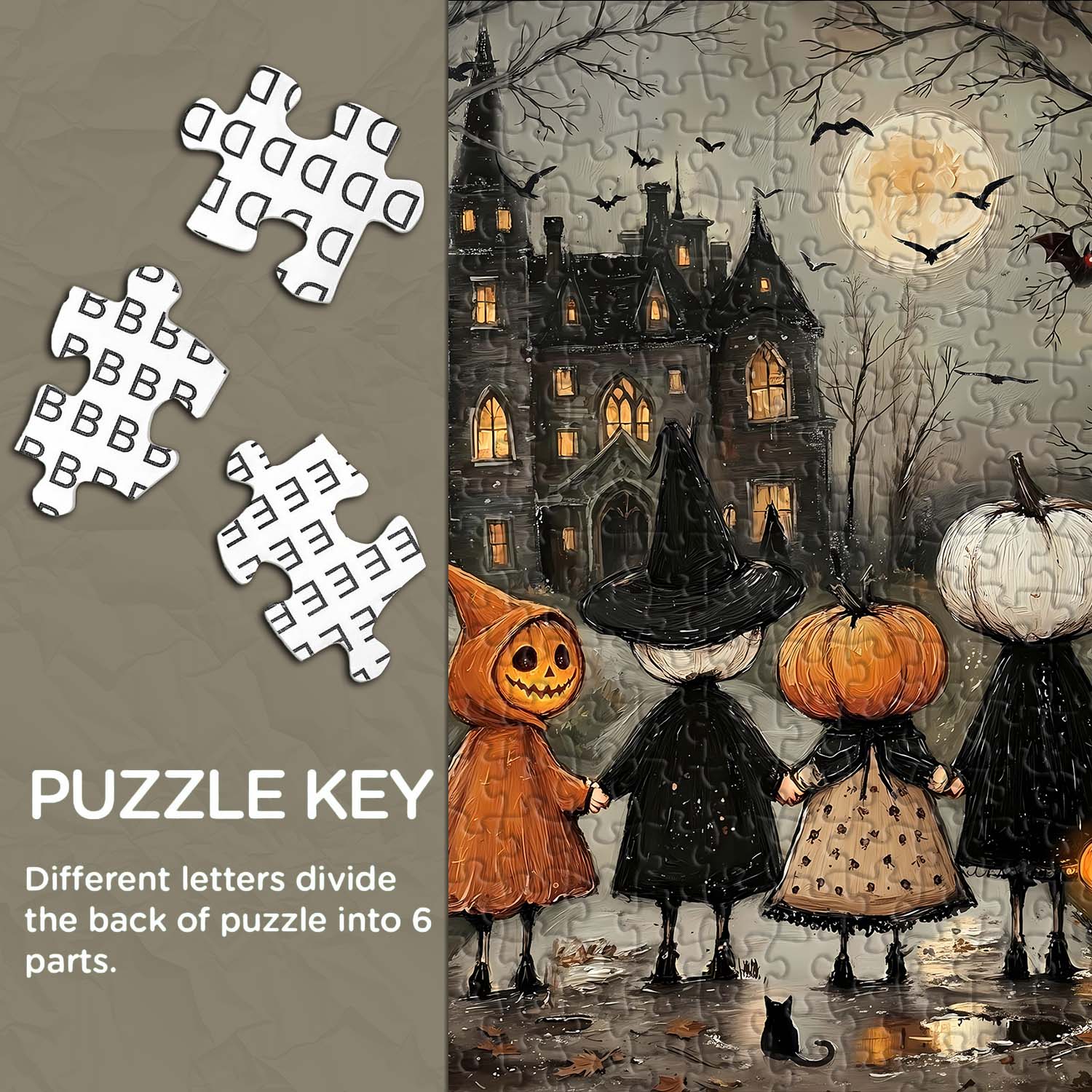 Friends’ Halloween Walk Jigsaw Puzzle 1000 Piece
