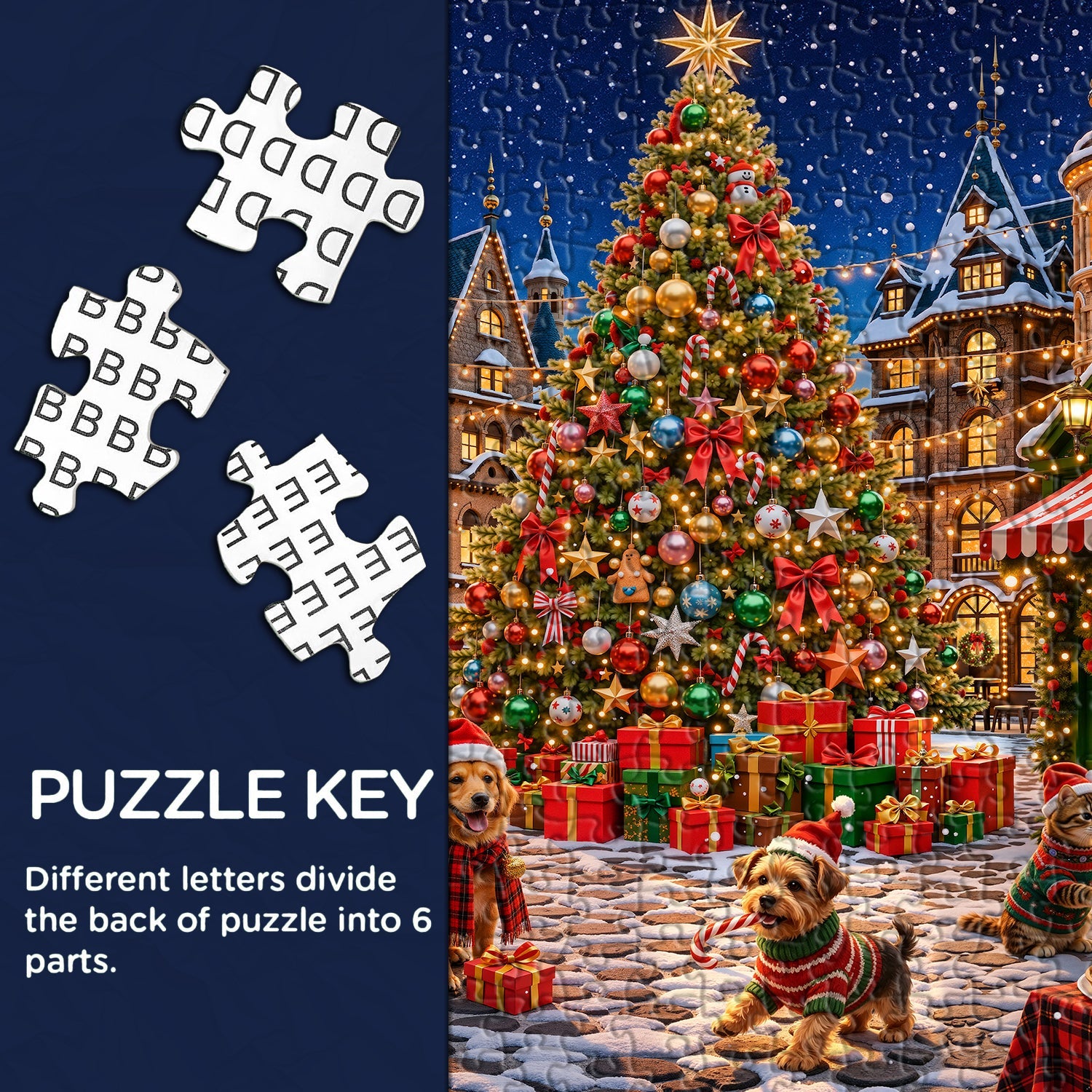 Snowy Bazaar Jigsaw Puzzle 1000 Pieces