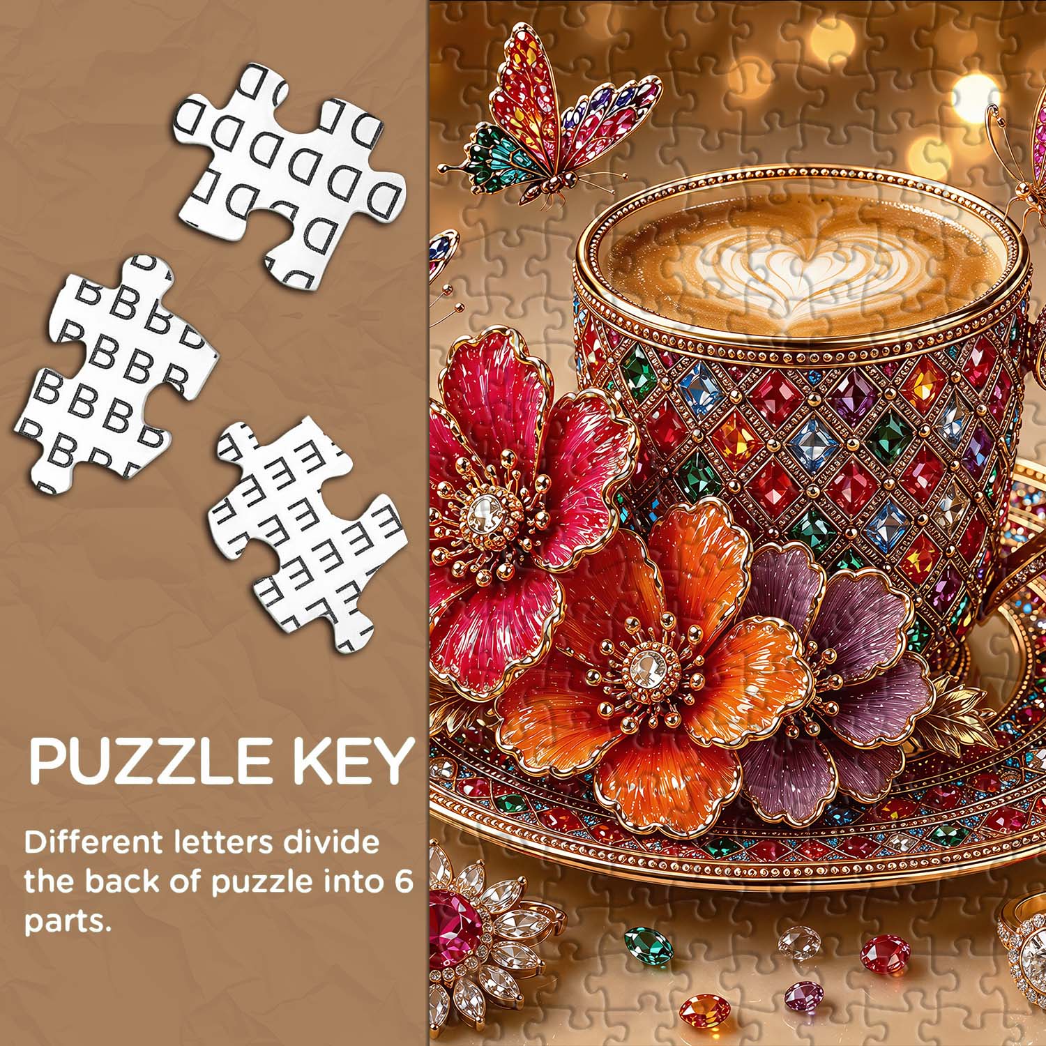 Jewel Latte Jigsaw Puzzle 1000 Piece