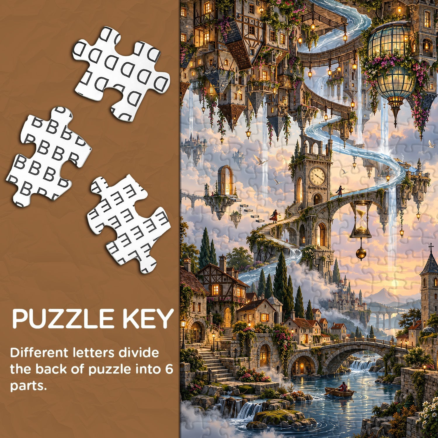 Upside Down Sky City Jigsaw Puzzle 1000 Pieces