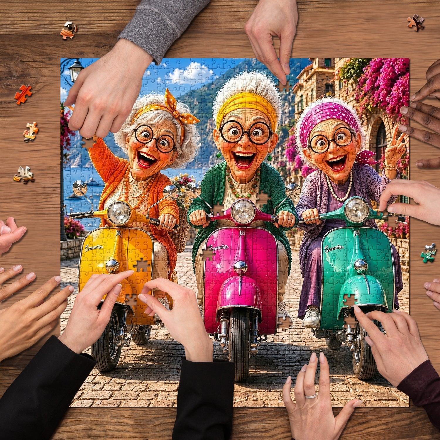 Puzzle 1000 pièces Scooter Squad