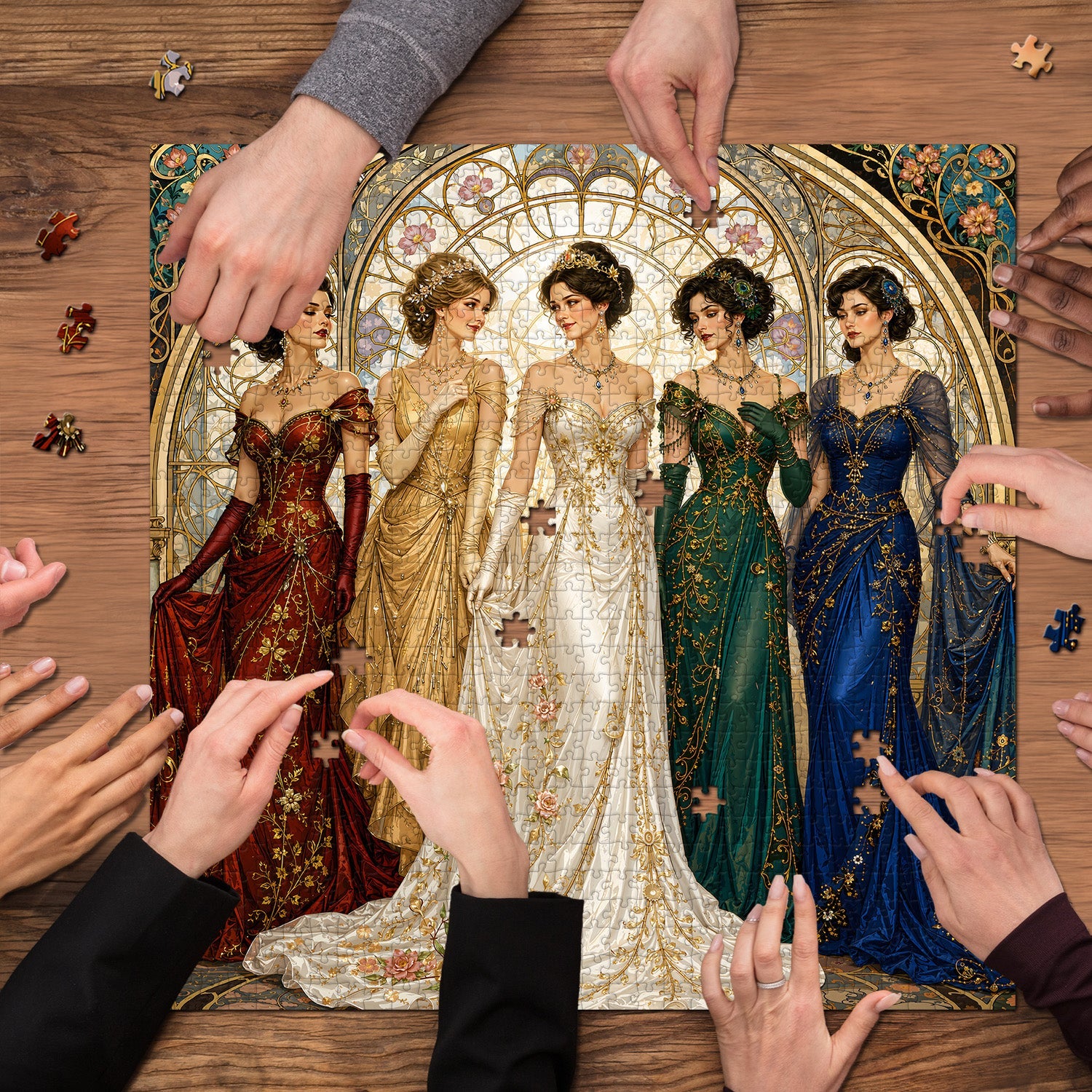 Stained Window Beauty Jigsaw Puzzle 1000 Pieces