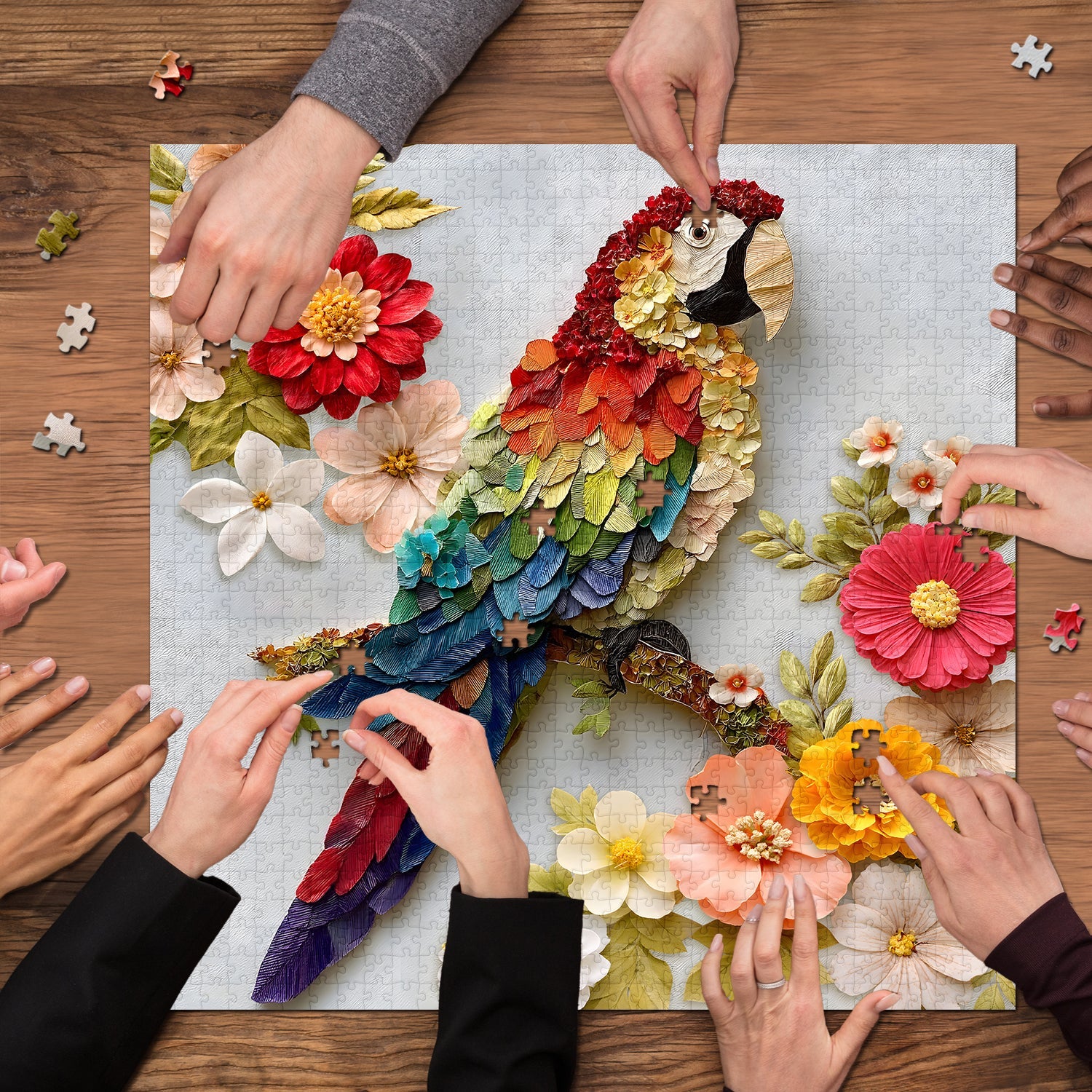 Feather Bloom Jigsaw Puzzle 1000 Pieces