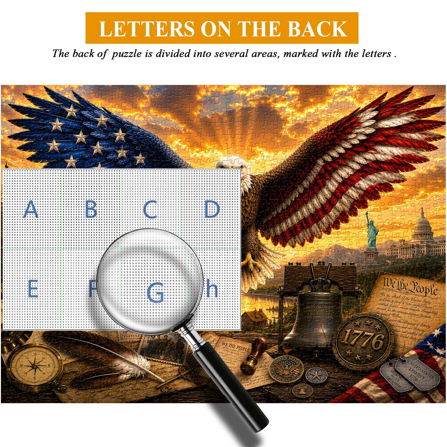 Wings of Patriotism Jigsaw Puzzle 1000 Piece