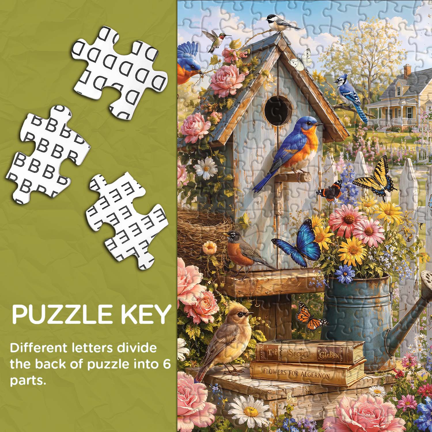 Floral Wings Jigsaw Puzzle 1000 Piece