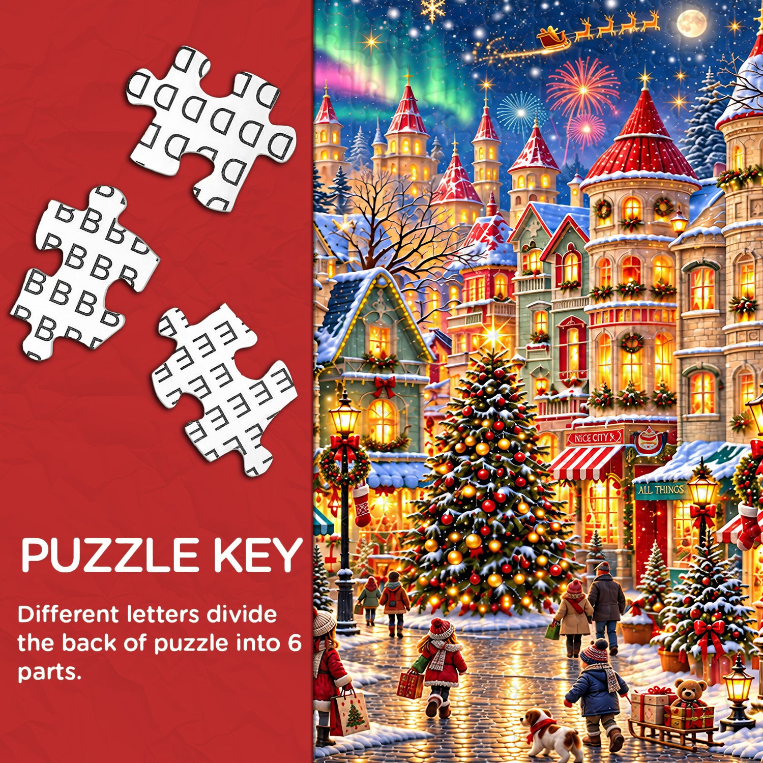 Aurora Holiday Village Jigsaw Puzzle 1000 Pieces