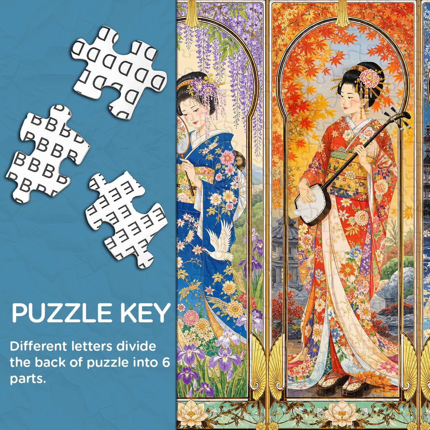 Four‑Season Maidens Jigsaw Puzzle 1000 Piece