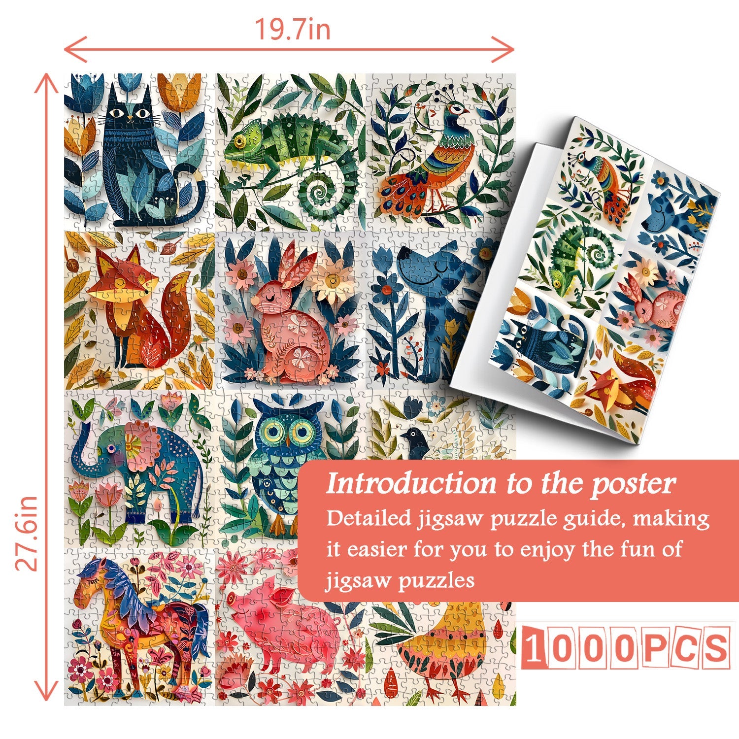Puzzle 1000 Pièces — Créatures Peintes
