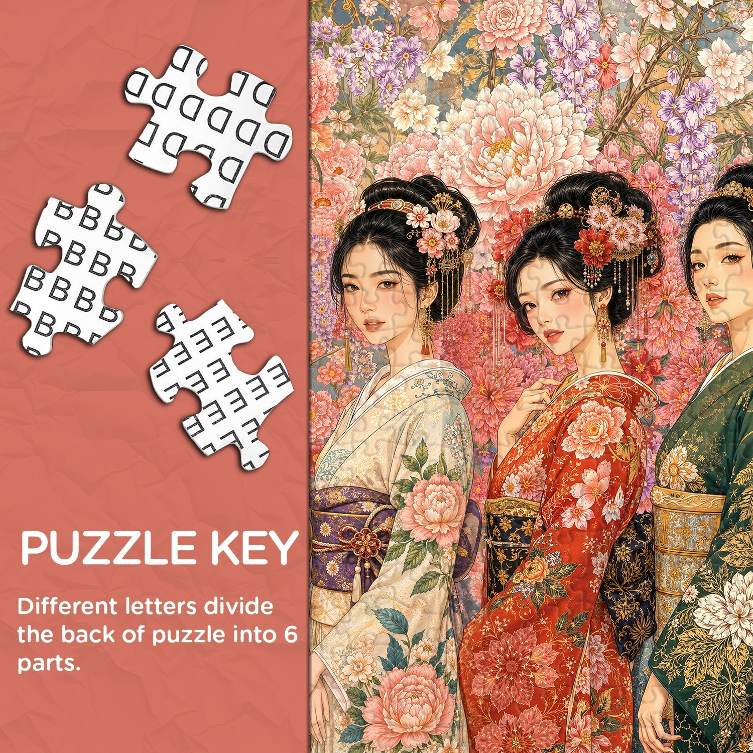 Kimono Maidens Jigsaw Puzzle 1000 Piece
