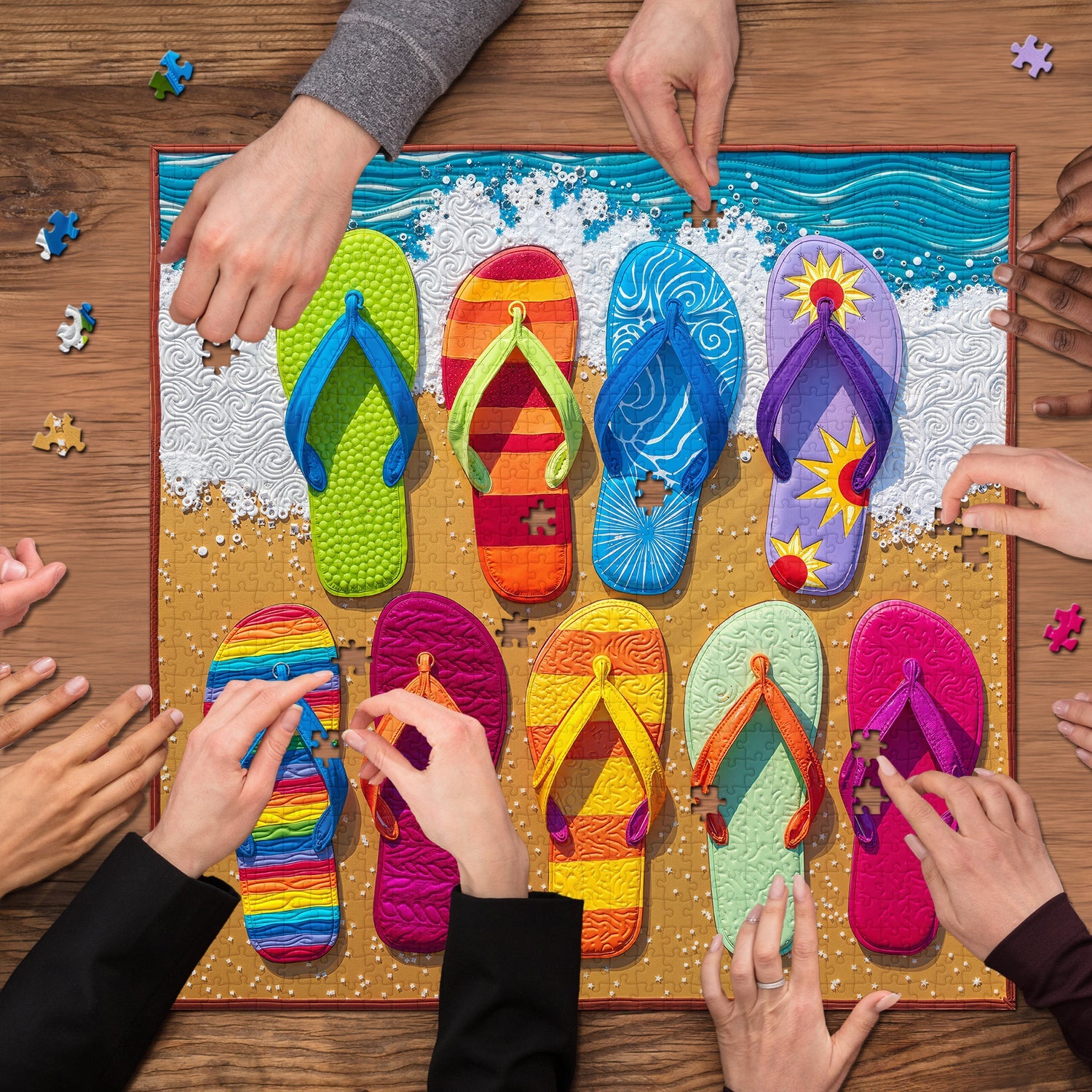 Summer Sandal Party Jigsaw Puzzle 1000 Pieces