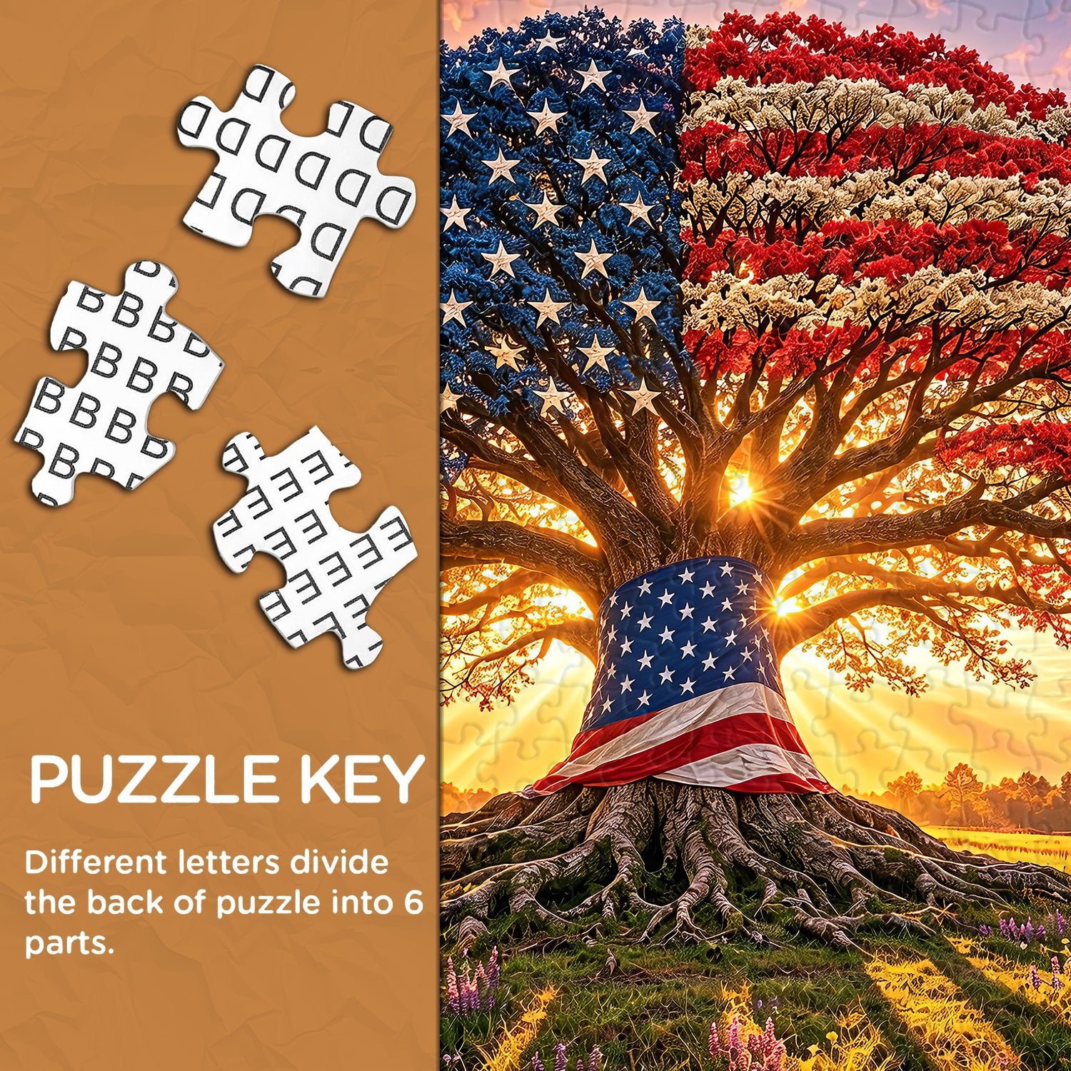 Liberty Root Oak Jigsaw Puzzle 1000 Pieces – Fun-Puzzle