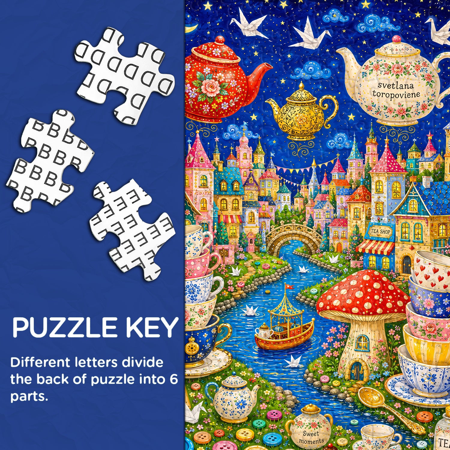 Sweet Dreams Tea Town Jigsaw Puzzle 1000 Piece