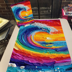 Colorful Waves Jigsaw Puzzle 1000 Pieces