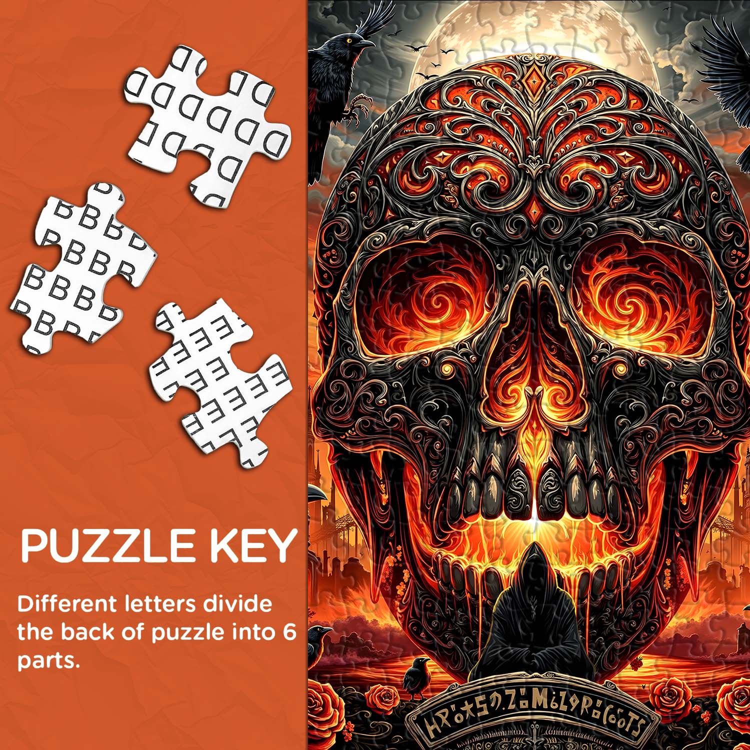 Ember Skull Festival Jigsaw Puzzle 1000 Pieces